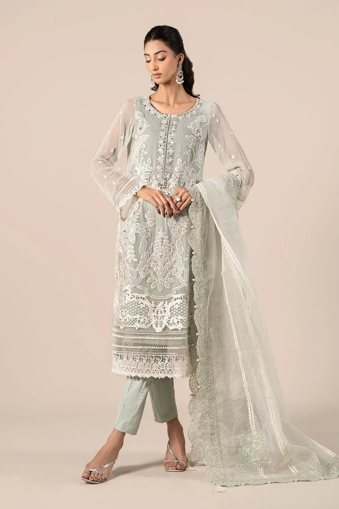 Maria B | Formal Wears | SF-EF25-34 - Aqsa Fabrics