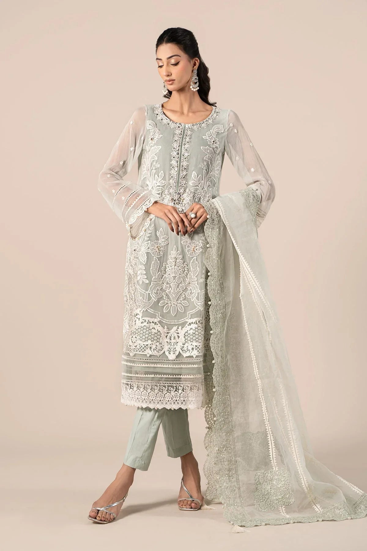 Maria B | Formal Wears | SF-EF25-34 - Aqsa Fabrics