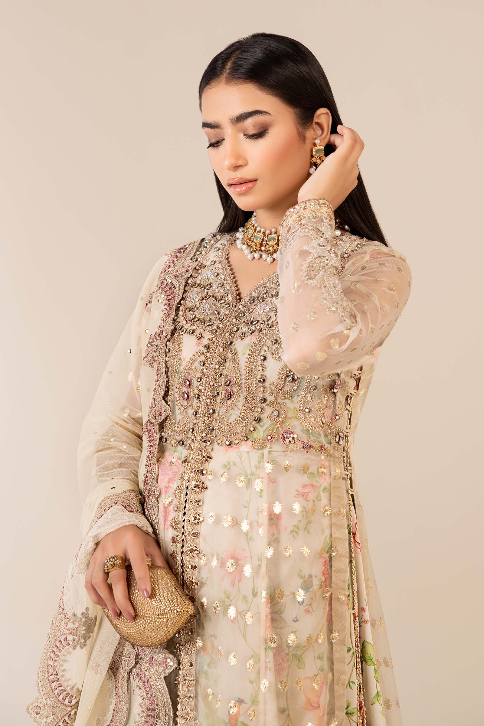 Maria B | Formal Wears | SF-EF25-37 - Aqsa Fabrics