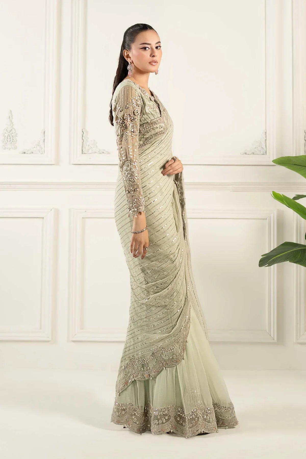 Maria B | Formal Wears | SF-EF25-38 - Aqsa Fabrics