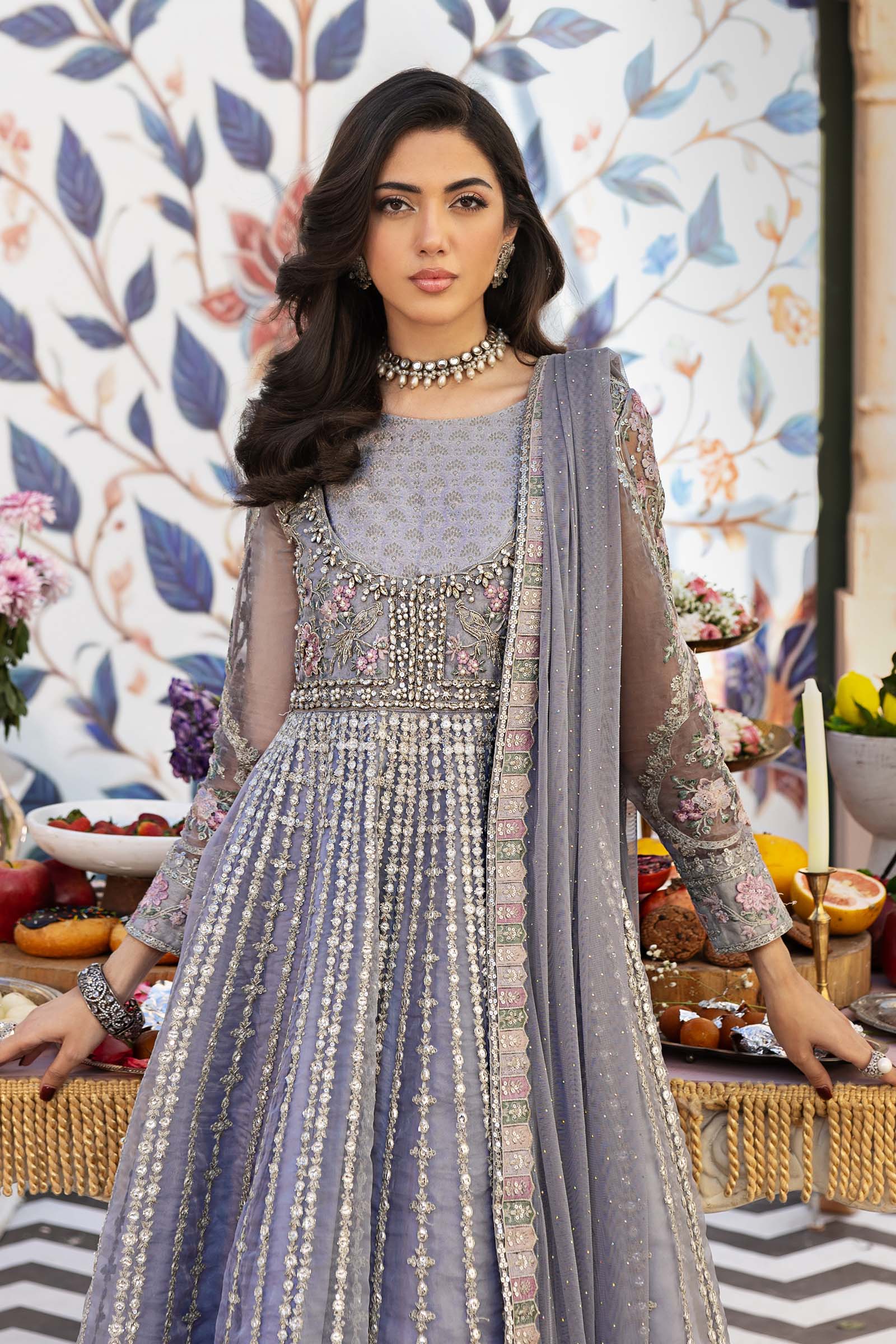 Maria B | Formal Wears | SF-EF25-43 - Aqsa Fabrics