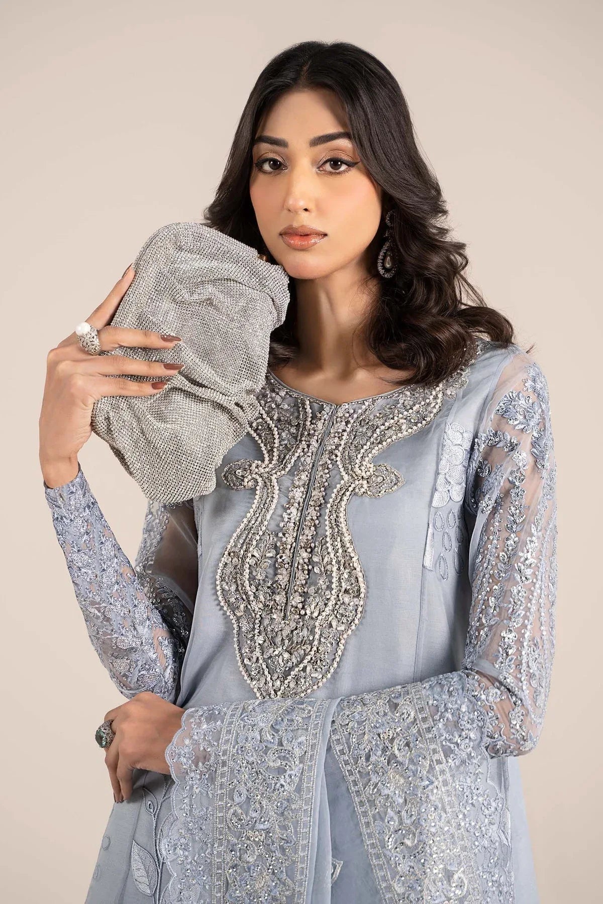 Maria B | Formal Wears | SF-EF25-51 - Aqsa Fabrics