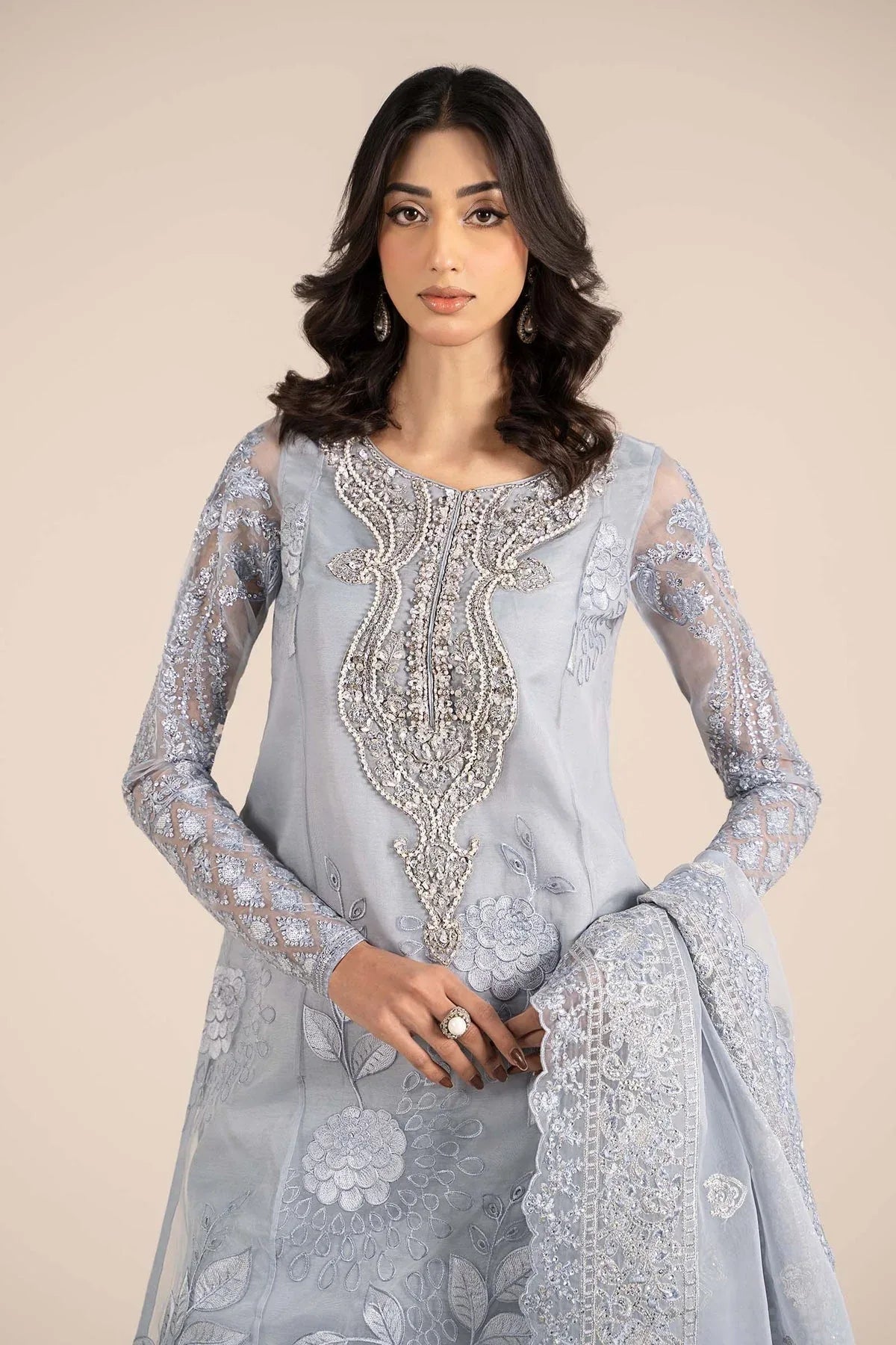 Maria B | Formal Wears | SF-EF25-51 - Aqsa Fabrics