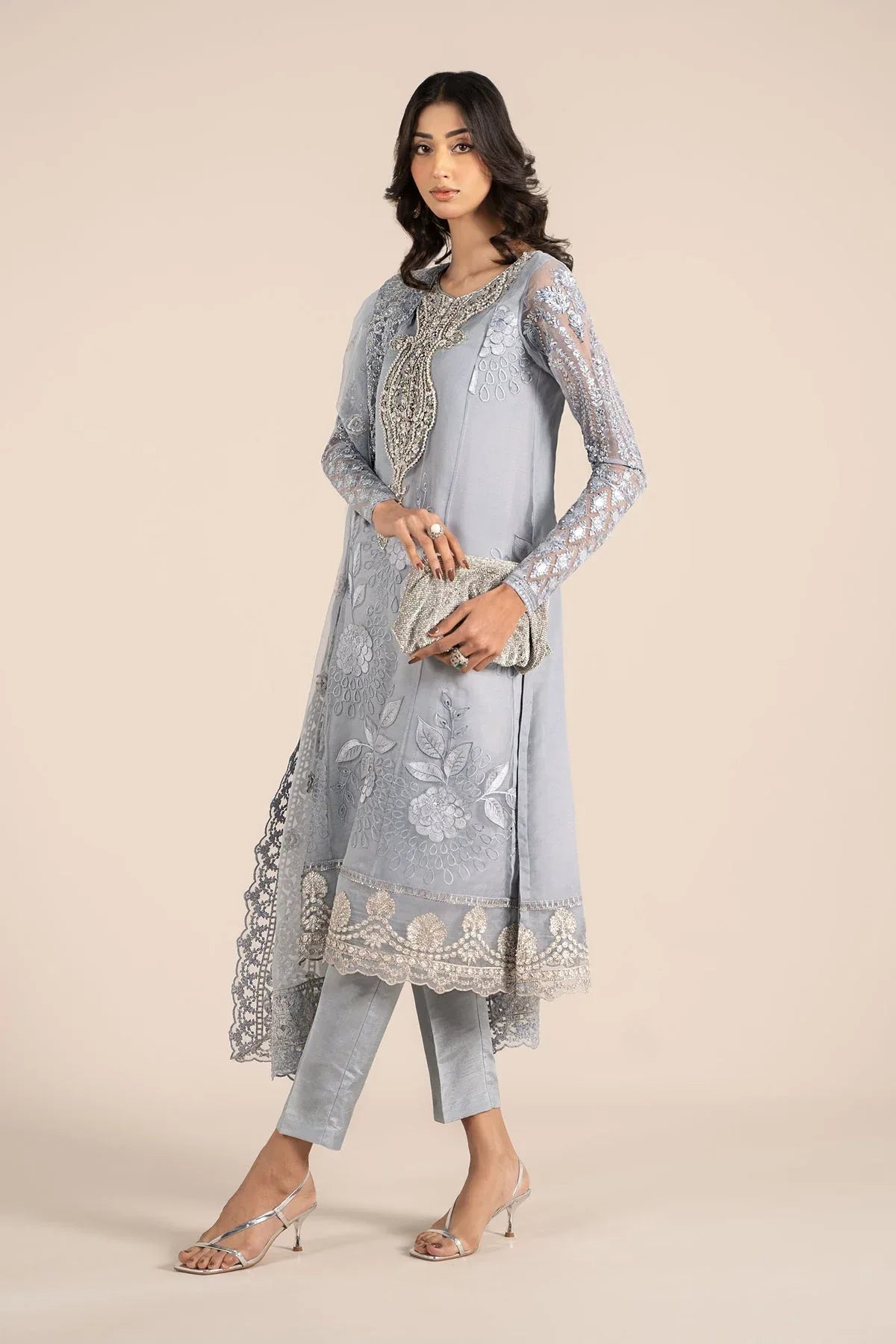 Maria B | Formal Wears | SF-EF25-51 - Aqsa Fabrics