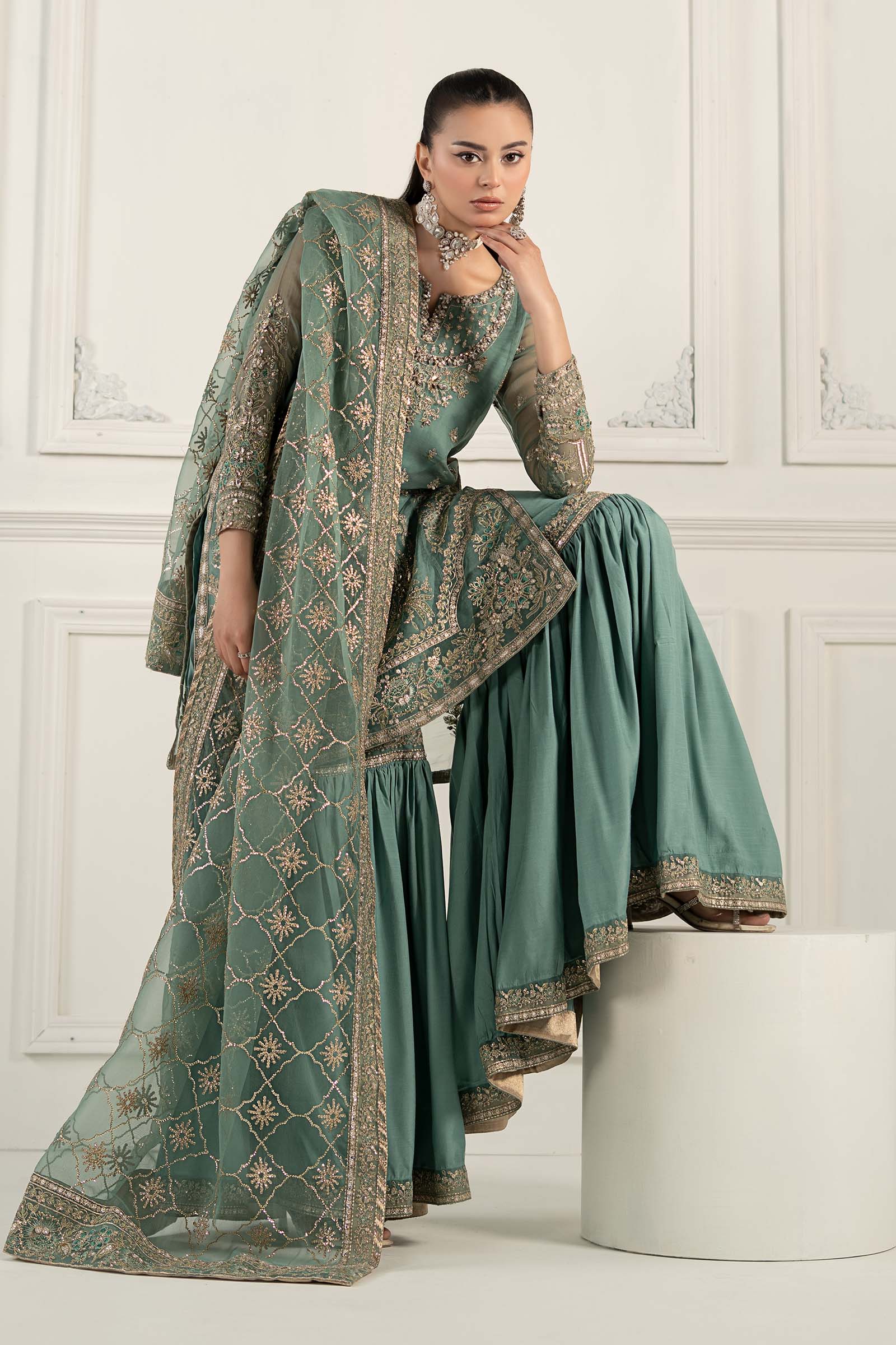 Maria B | Formal Wears | SF-EF25-53 - Aqsa Fabrics