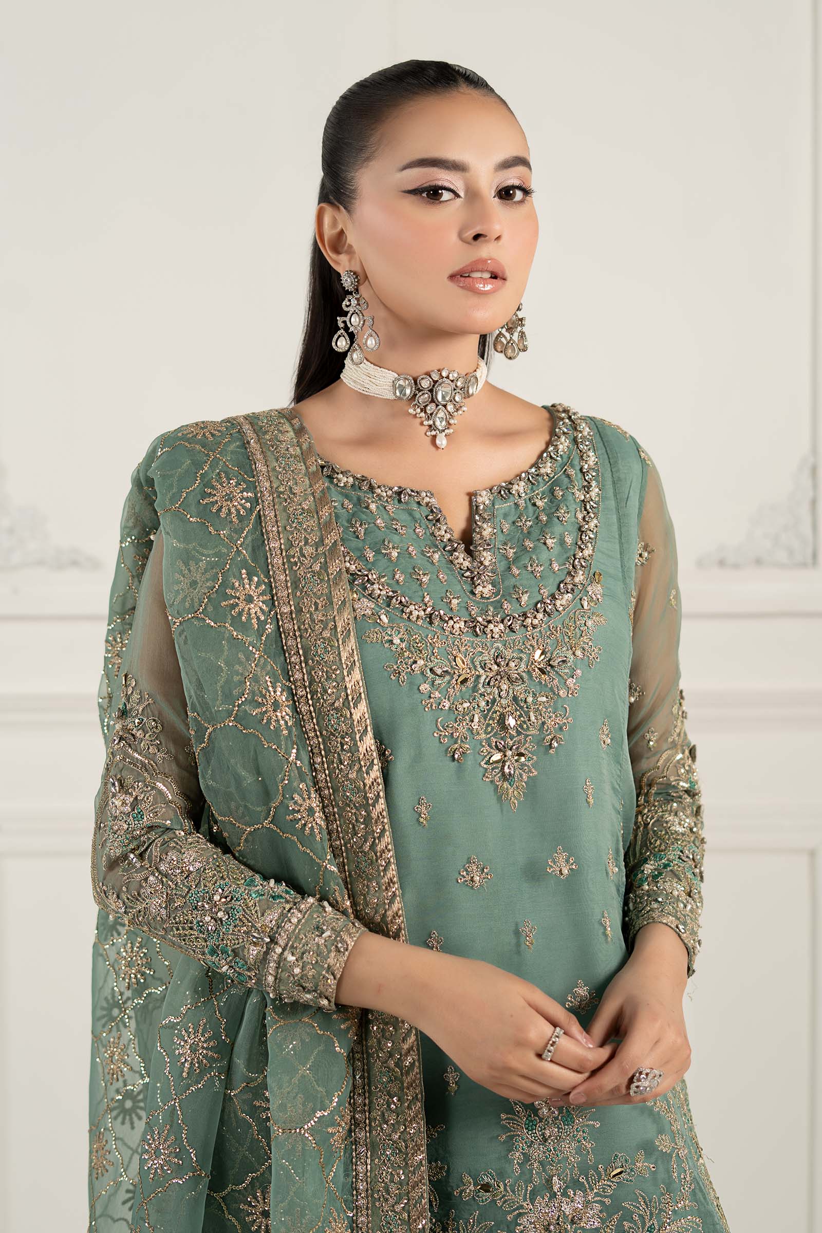 Maria B | Formal Wears | SF-EF25-53 - Aqsa Fabrics