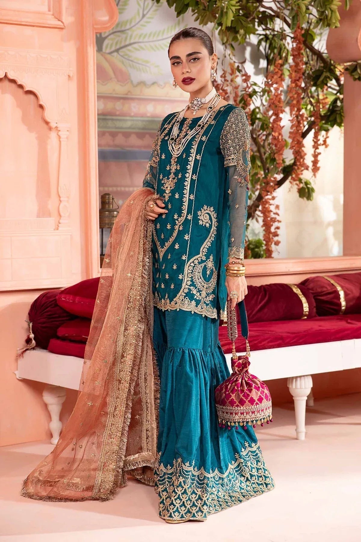 Maria B | Formal Wears | SF-PF24-04 - Aqsa Fabrics