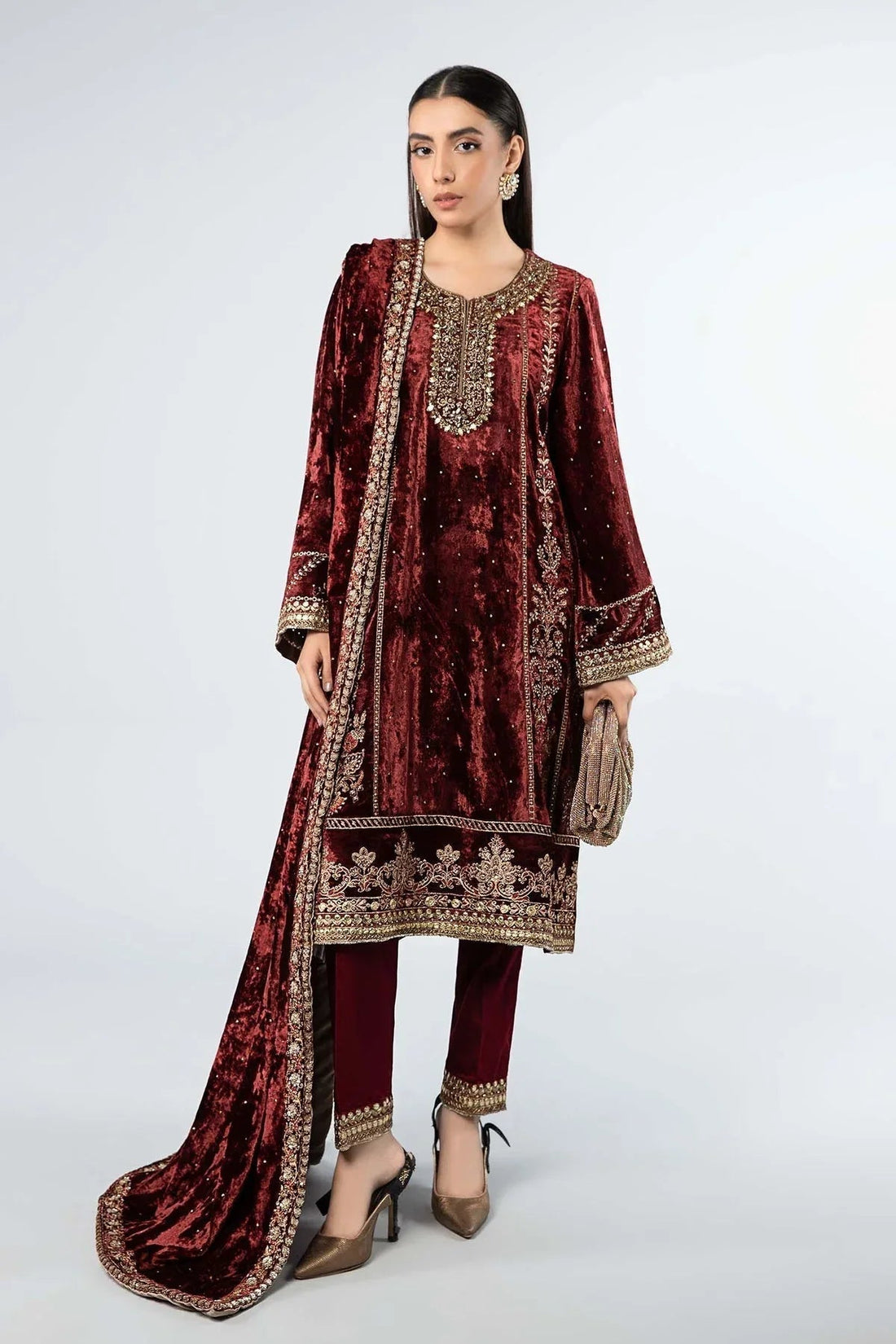 Maria B | Formal Wears | SF-W24-14 - Aqsa Fabrics