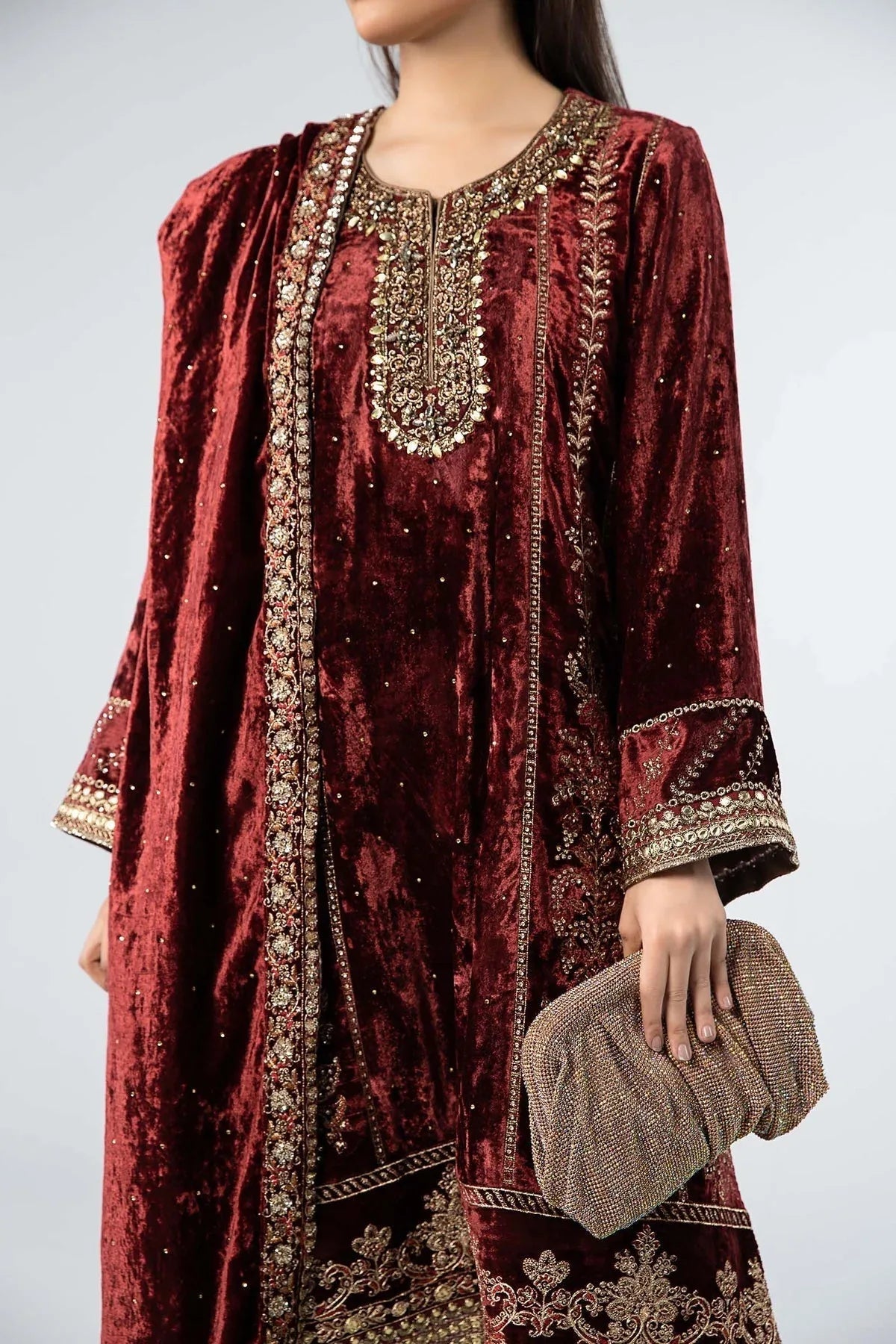 Maria B | Formal Wears | SF-W24-14 - Aqsa Fabrics