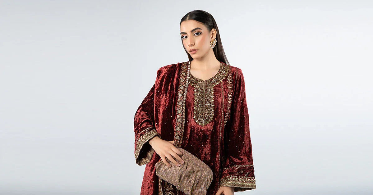 Maria B | Formal Wears | SF-W24-14 - Aqsa Fabrics