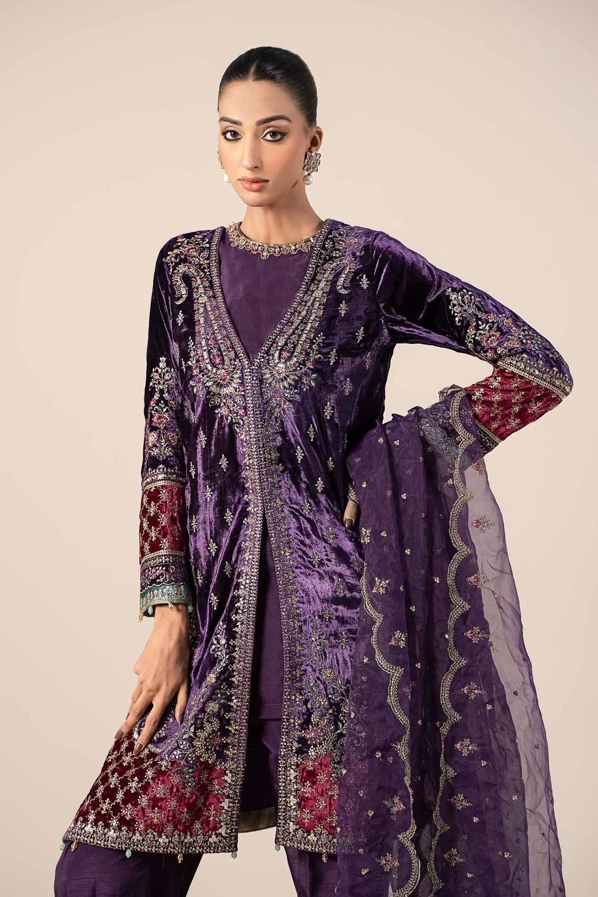 Maria B | Formal Wears | SF-W24-81 - Aqsa Fabrics