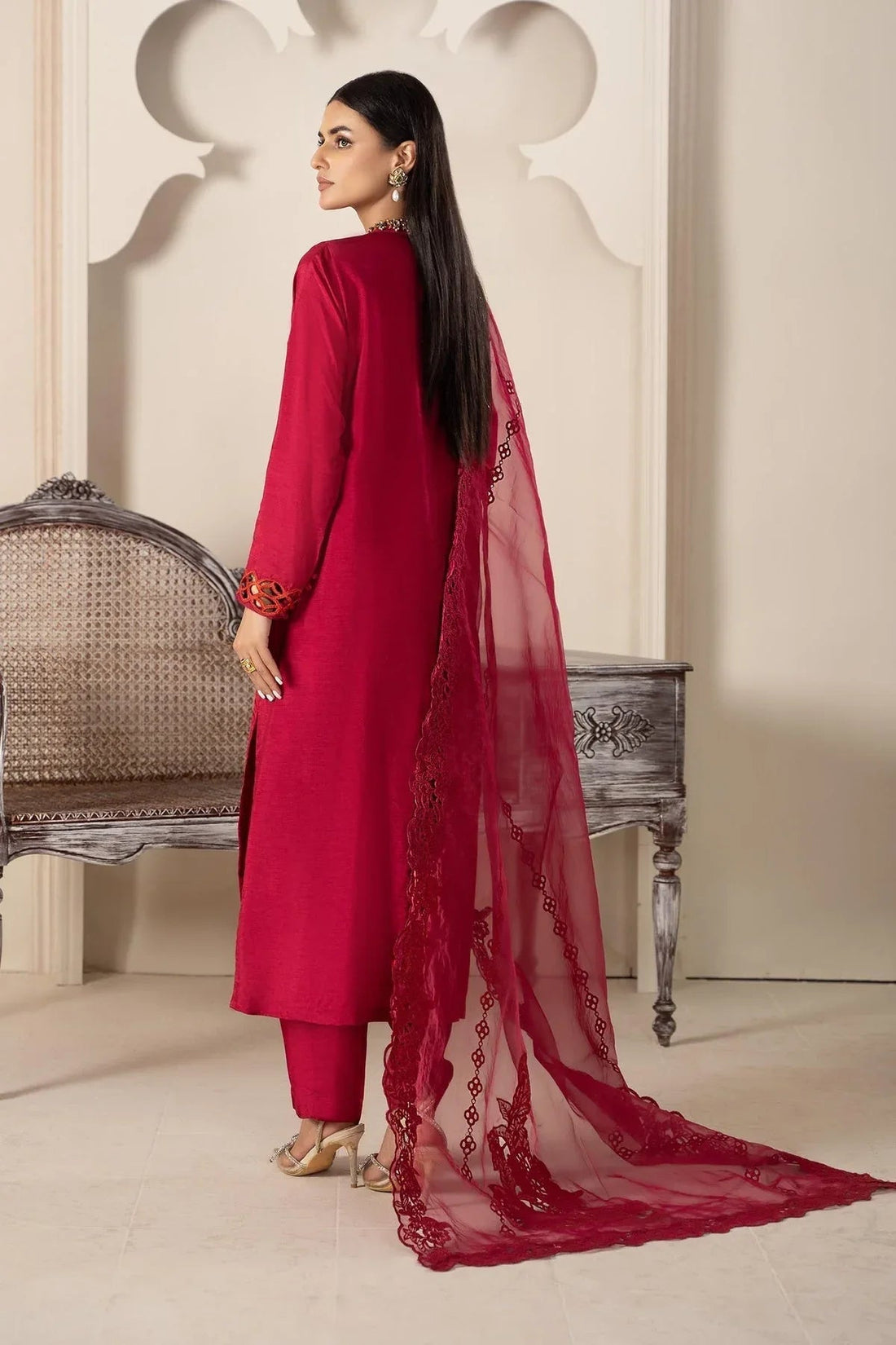 Maria B | Formal Wears | Suit Pink SF-PFW23-02 - Aqsa Fabrics