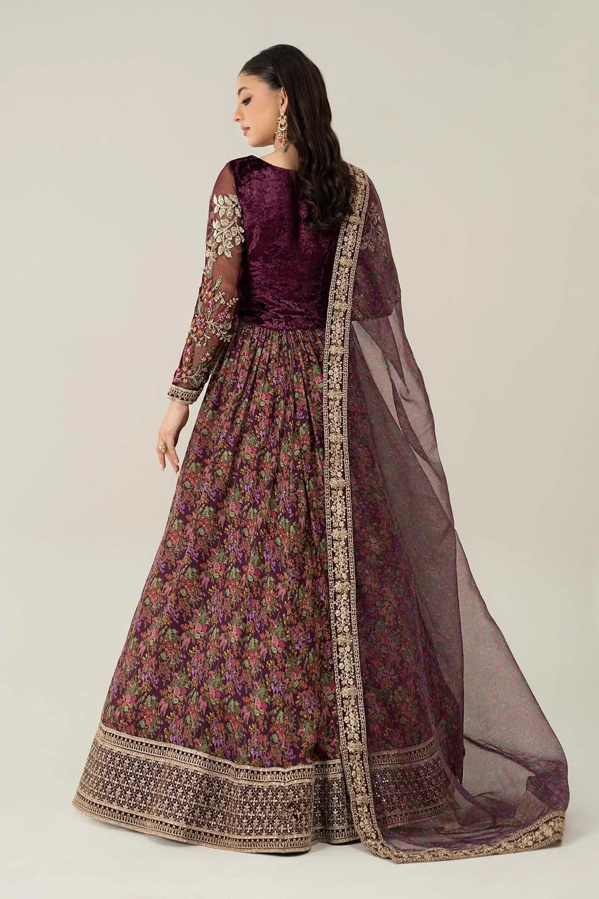 Maria B | Formal Wears | Velvet Suit | SF-W24-50 - Aqsa Fabrics