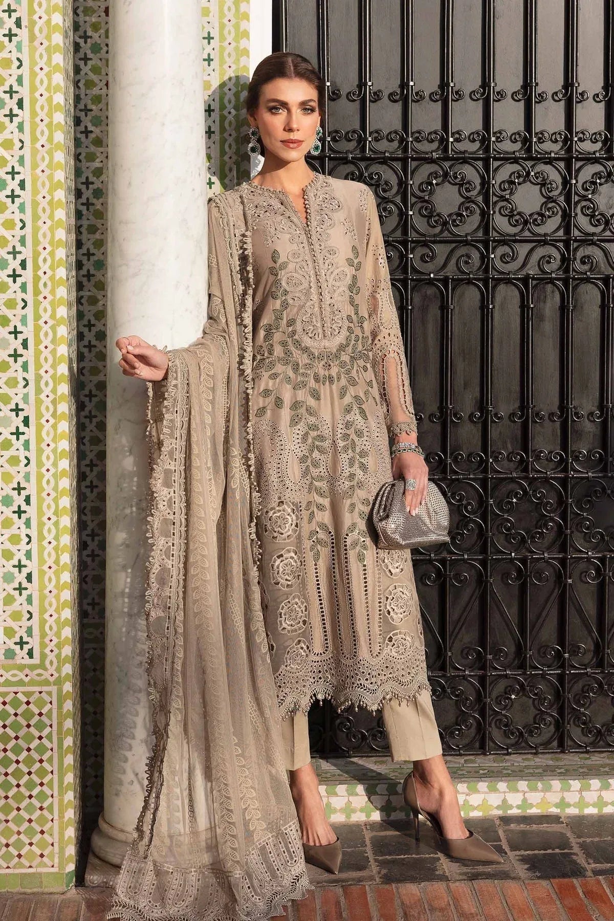 Maria B | Luxury Lawn 25 | D-2503-A - Aqsa Fabrics
