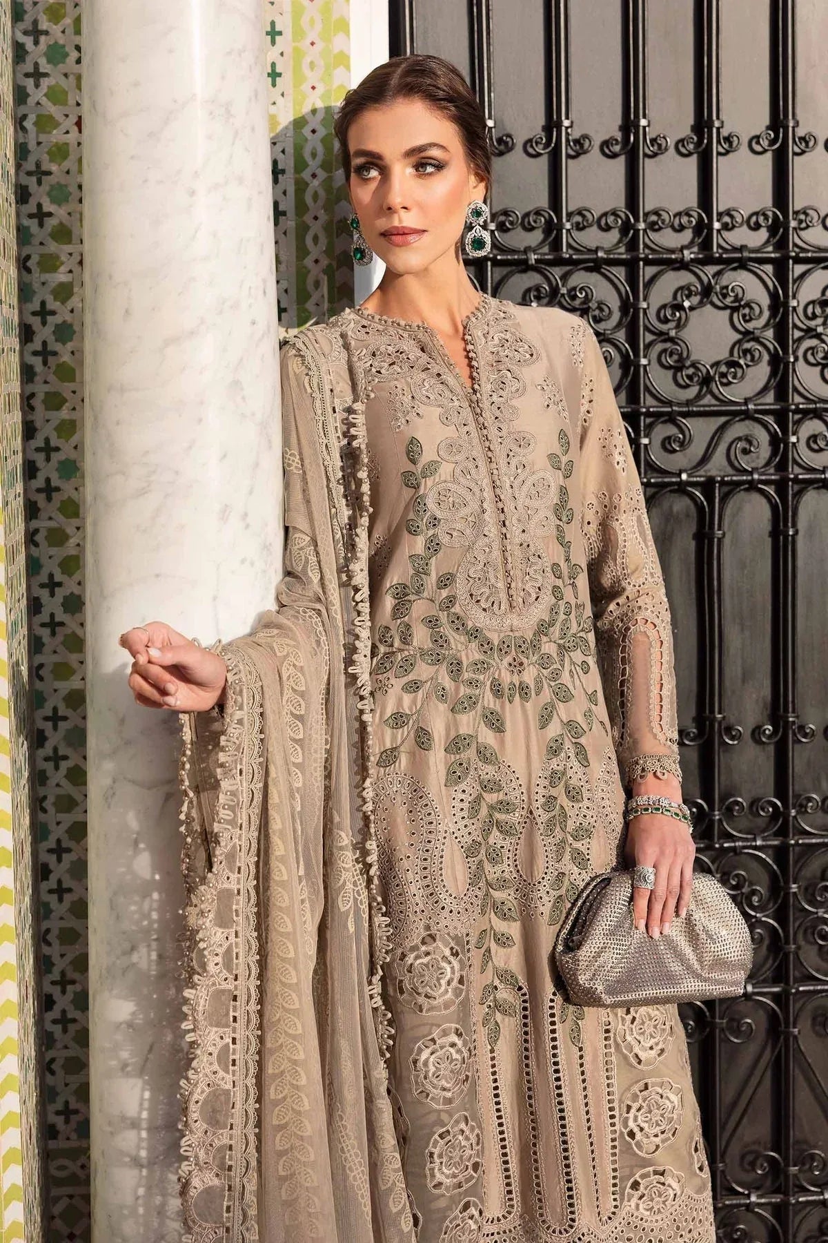 Maria B | Luxury Lawn 25 | D-2503-A - Aqsa Fabrics