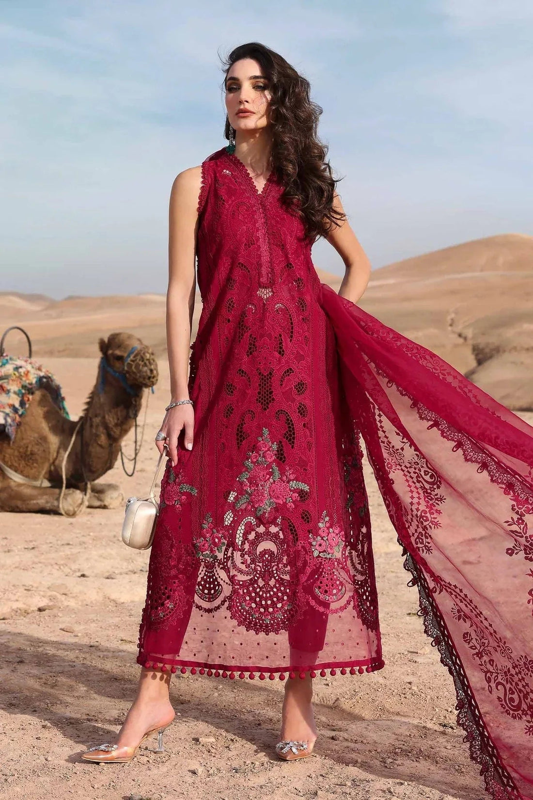 Maria B | Luxury Lawn 25 | D-2504-A - Aqsa Fabrics