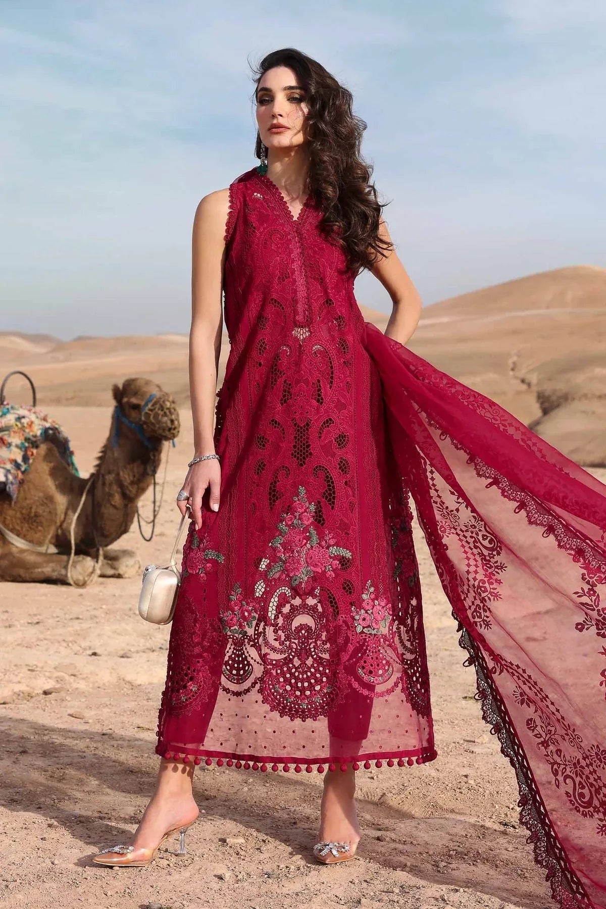 Maria B | Luxury Lawn 25 | D-2504-A - Aqsa Fabrics