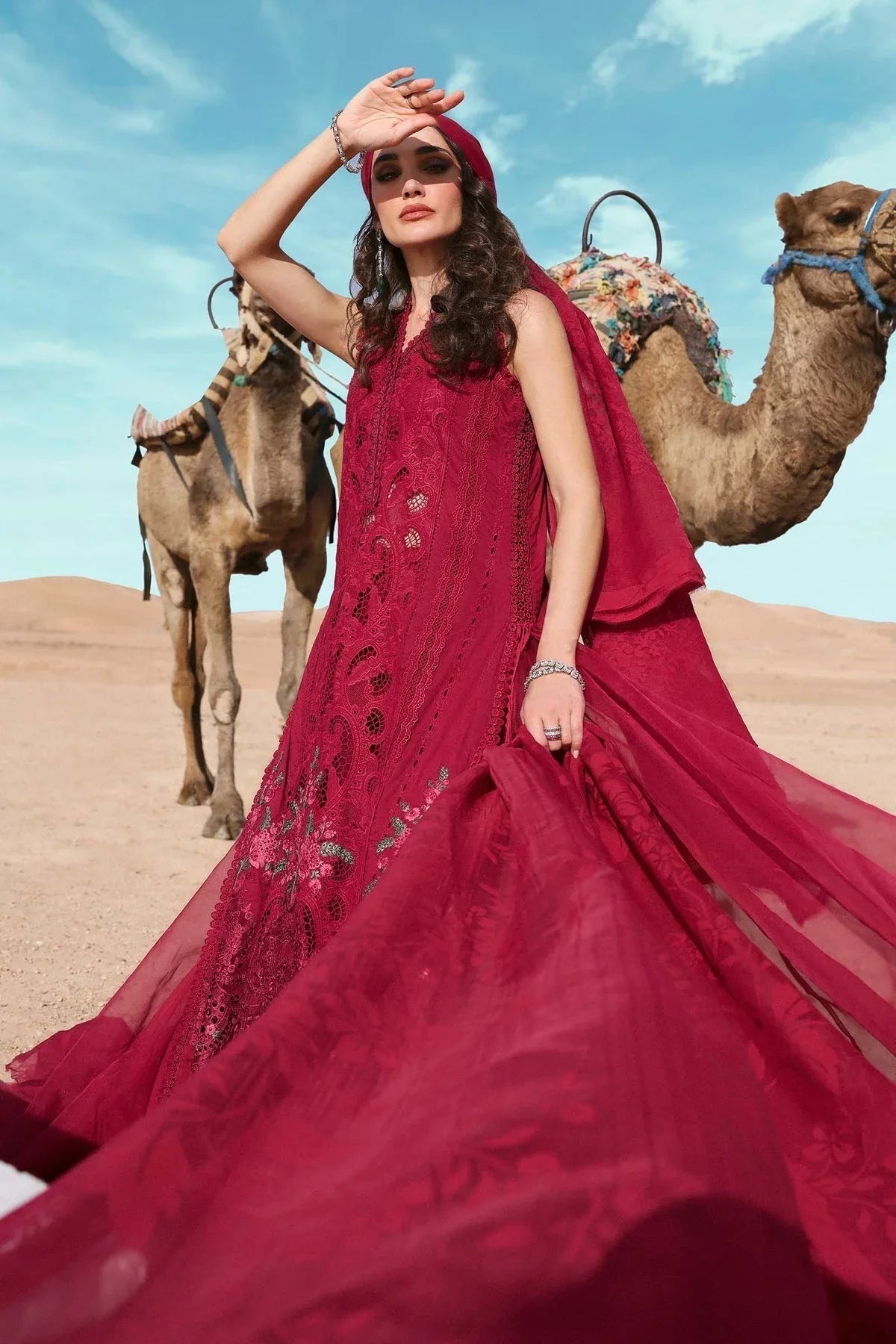 Maria B | Luxury Lawn 25 | D-2504-A - Aqsa Fabrics
