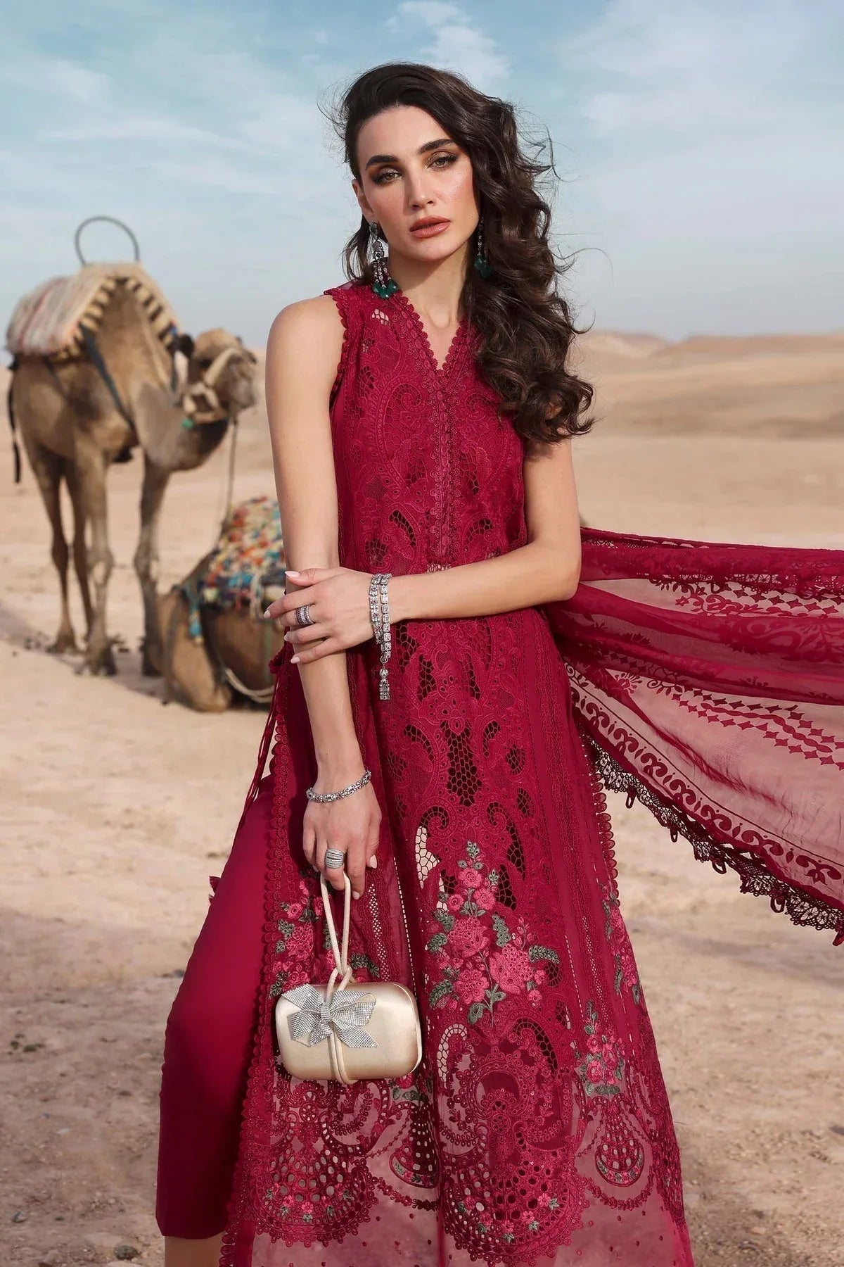 Maria B | Luxury Lawn 25 | D-2504-A - Aqsa Fabrics