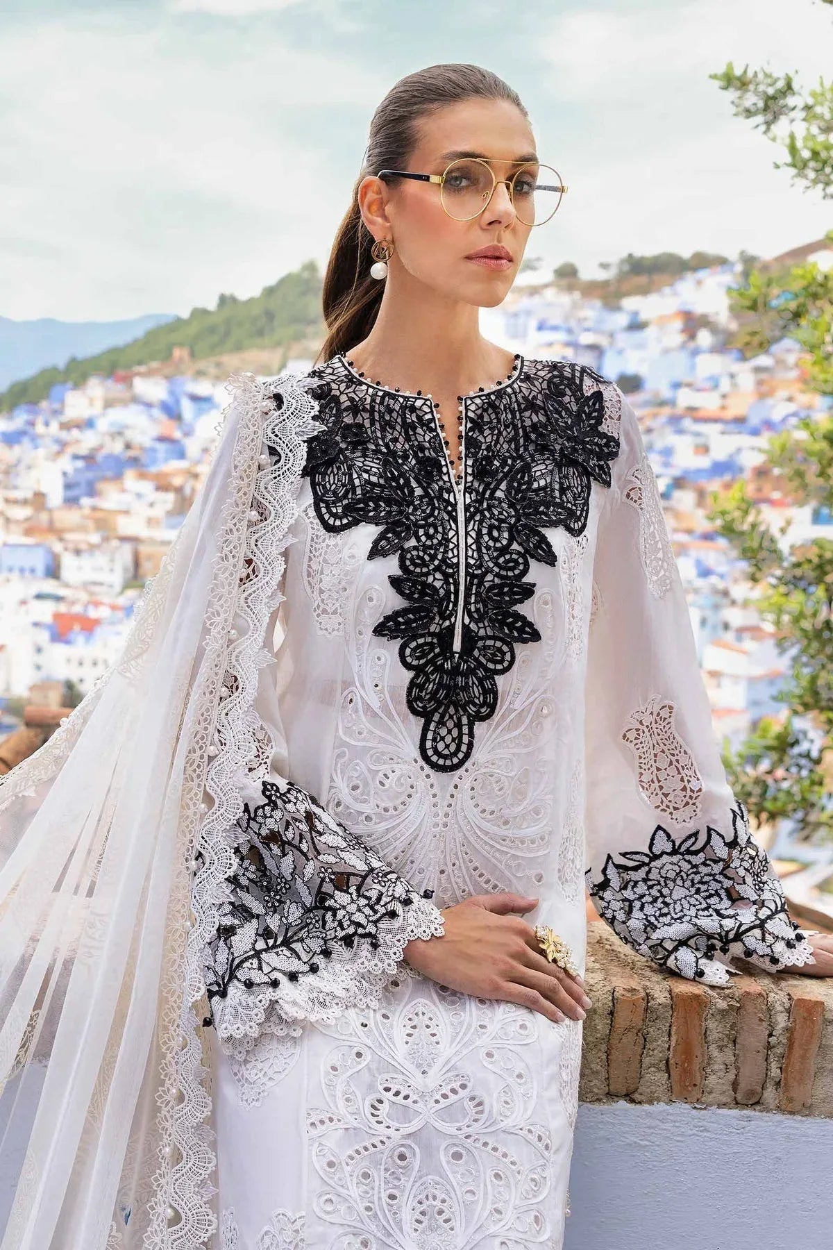 Maria B | Luxury Lawn 25 | D-2505-A - Aqsa Fabrics