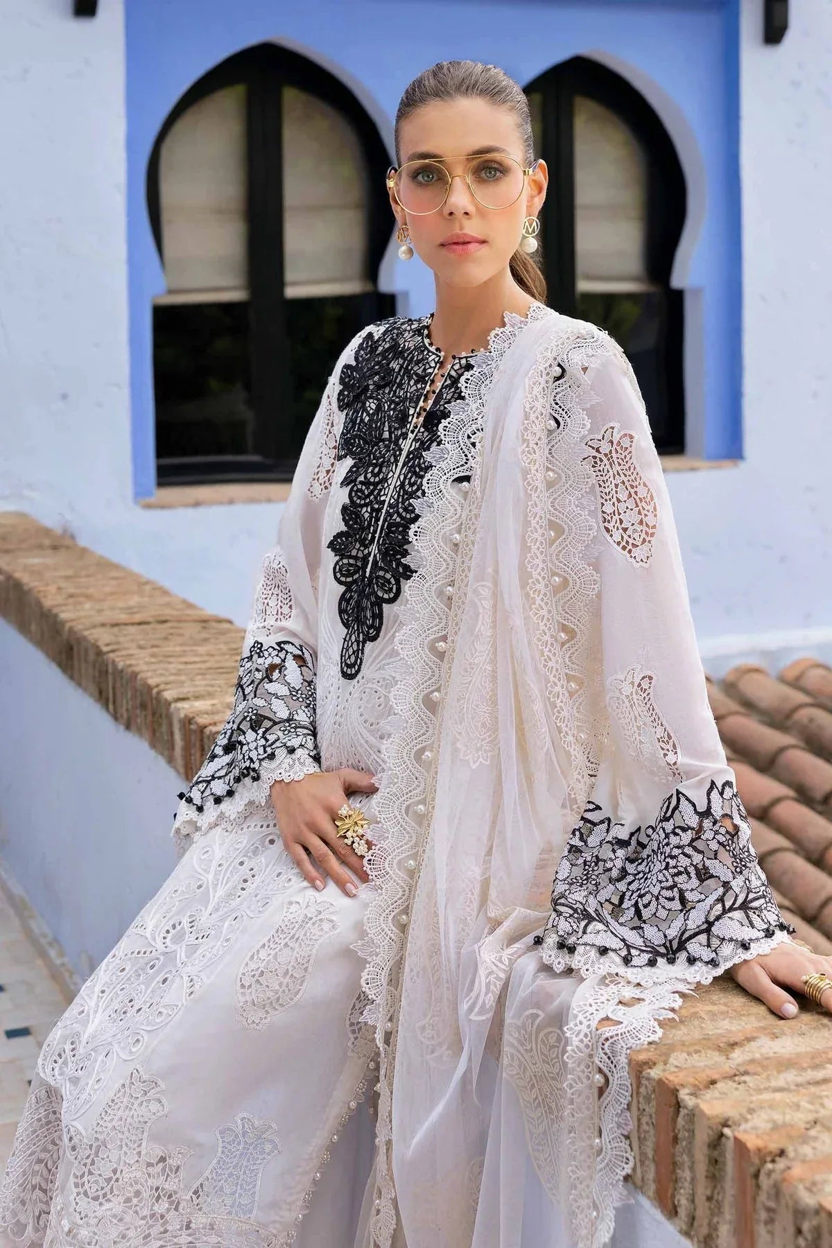 Maria B | Luxury Lawn 25 | D-2505-A - Aqsa Fabrics