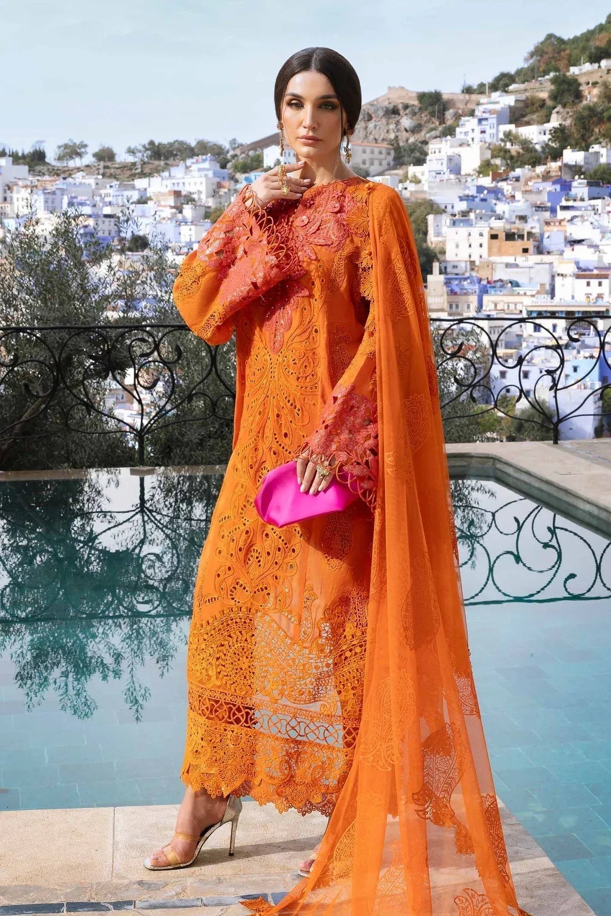 Maria B | Luxury Lawn 25 | D-2505-B - Aqsa Fabrics