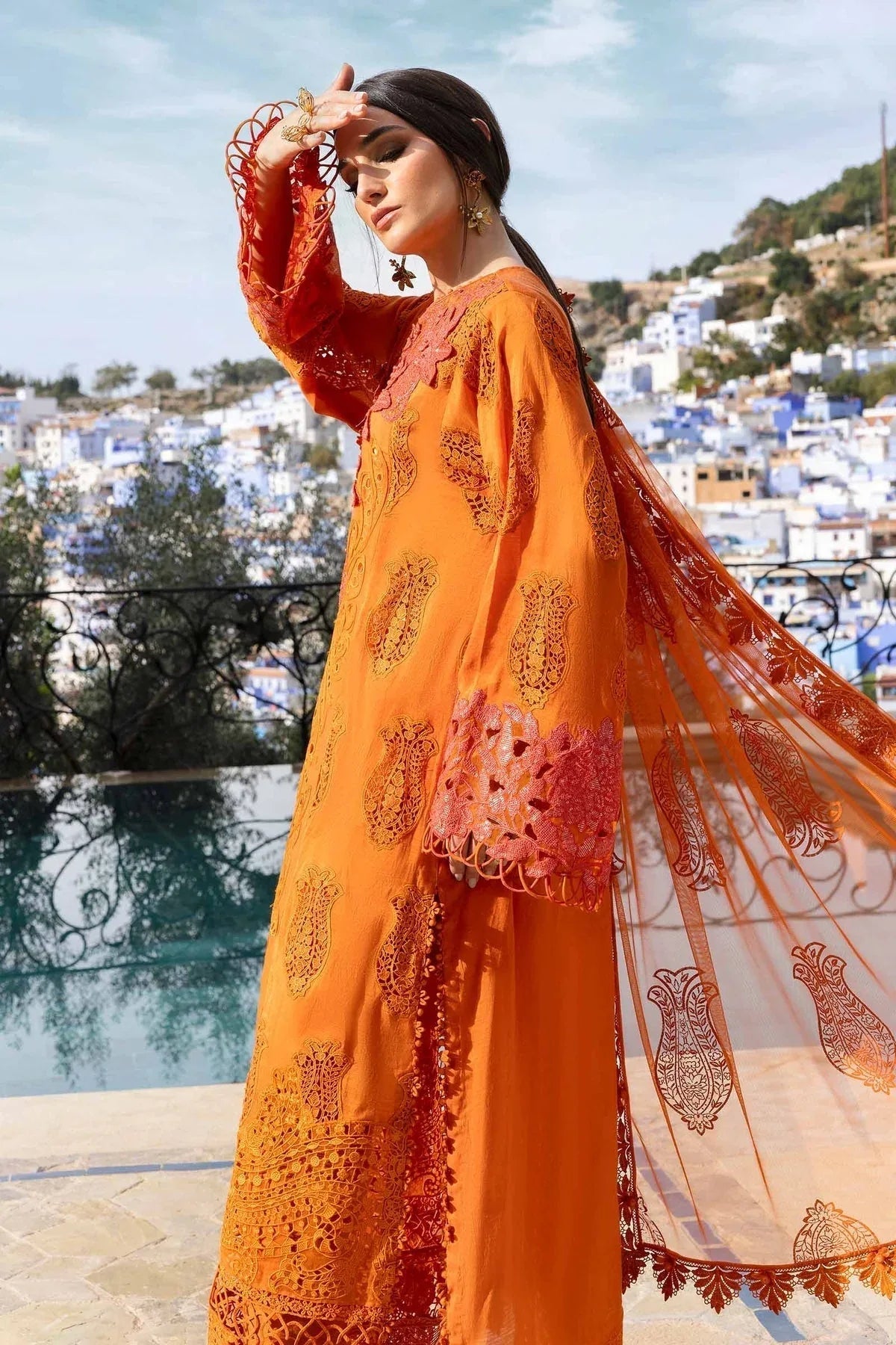 Maria B | Luxury Lawn 25 | D-2505-B - Aqsa Fabrics