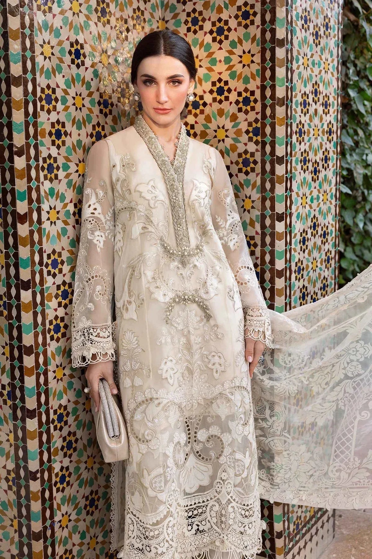 Maria B | Luxury Lawn 25 | D-2506-A - Aqsa Fabrics
