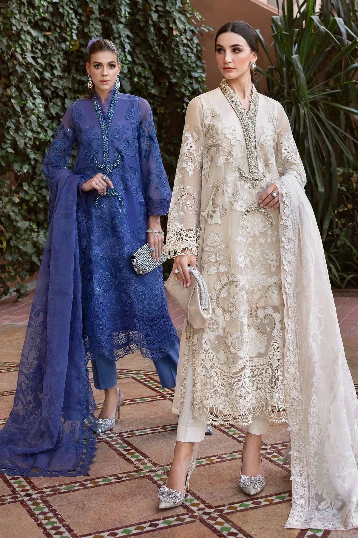 Maria B | Luxury Lawn 25 | D-2506-B - Aqsa Fabrics