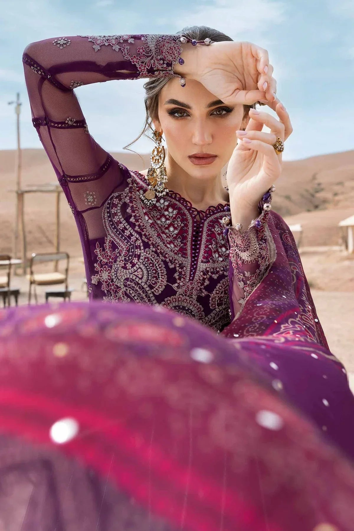 Maria B | Luxury Lawn 25 | D-2507-B - Aqsa Fabrics