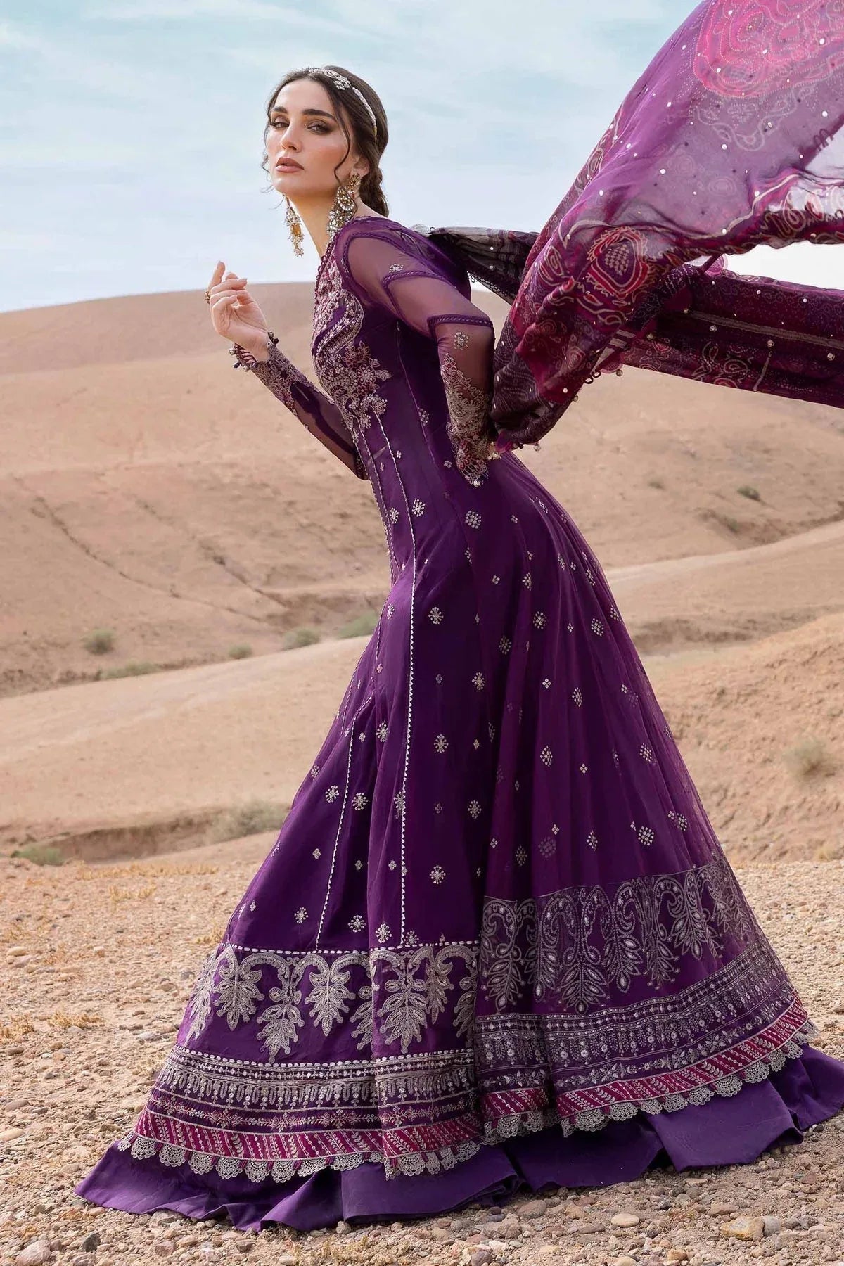Maria B | Luxury Lawn 25 | D-2507-B - Aqsa Fabrics