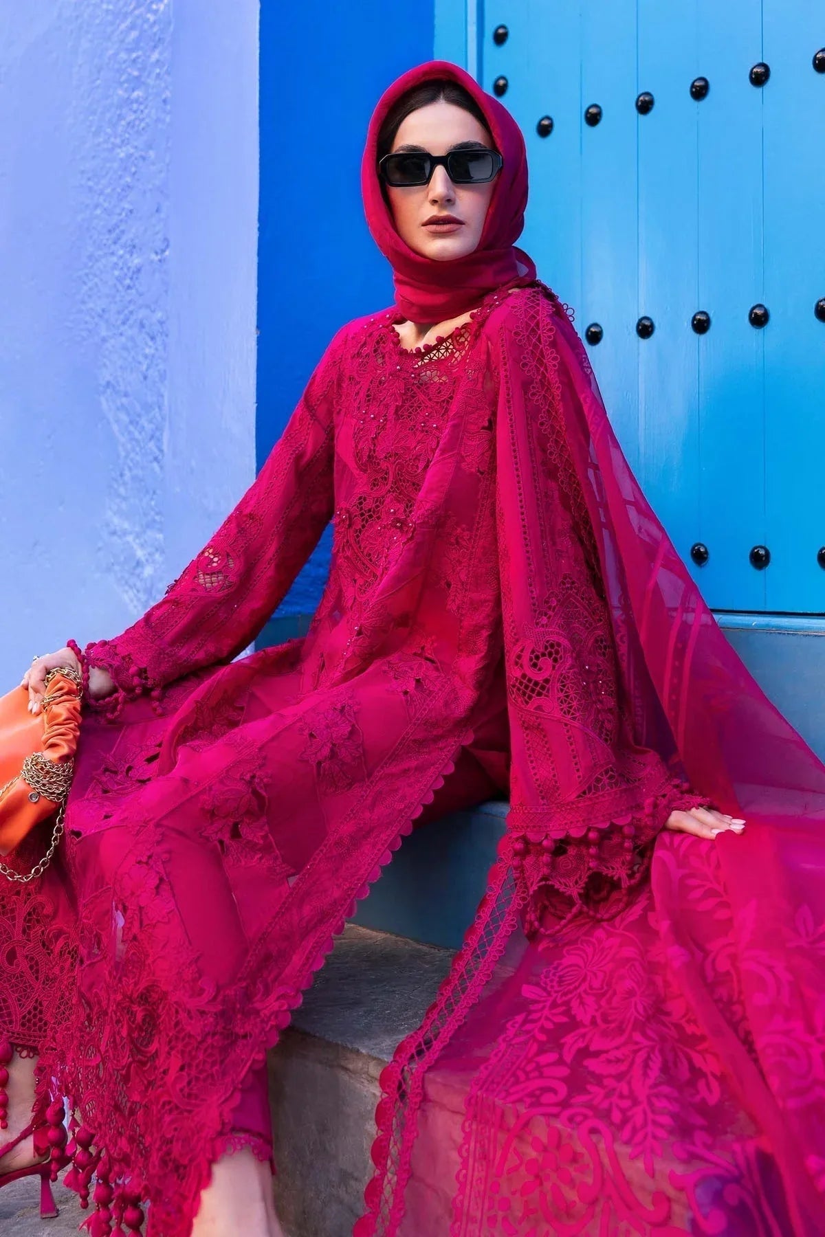 Maria B | Luxury Lawn 25 | D-2508-A - Aqsa Fabrics