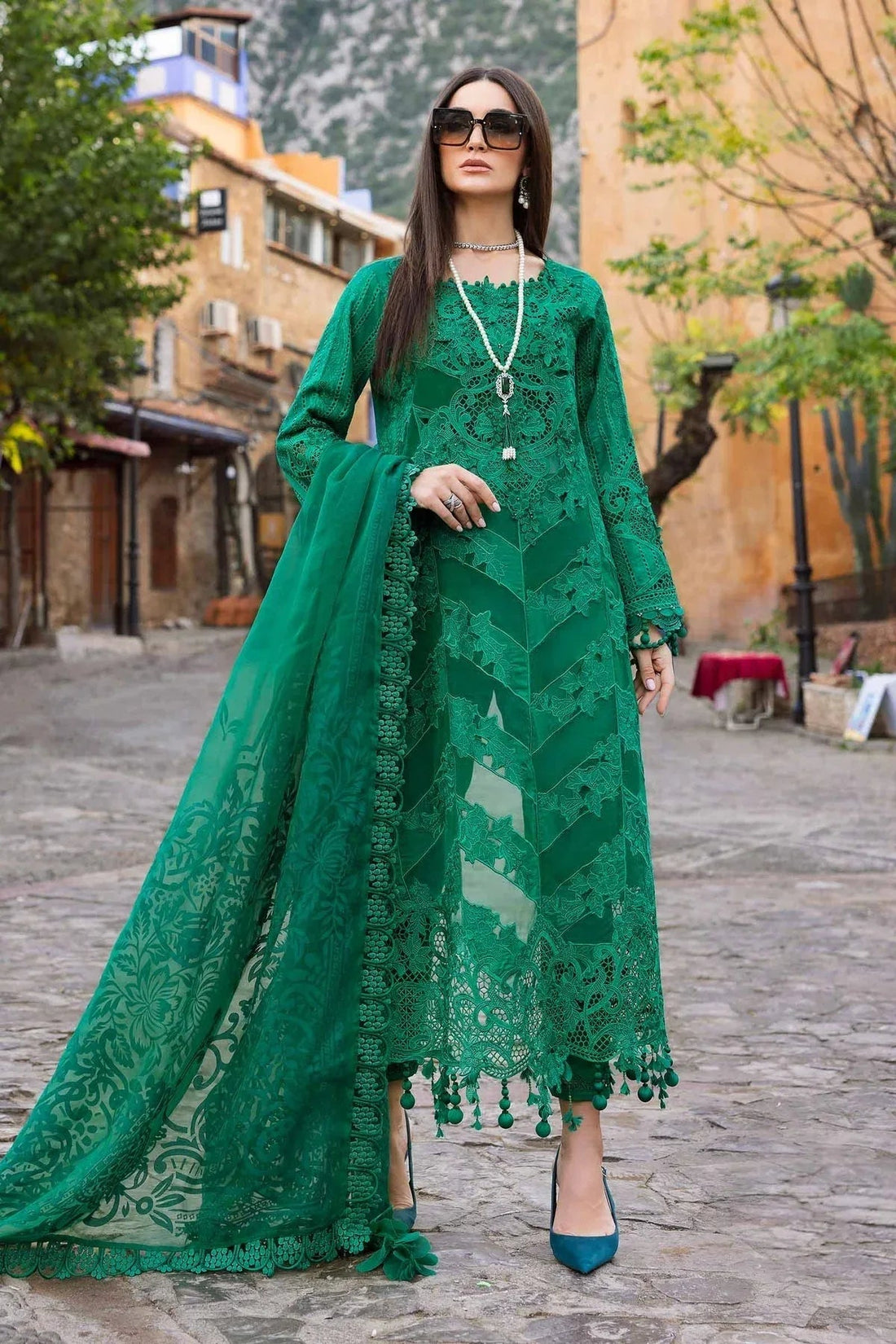 Maria B | Luxury Lawn 25 | D-2508-B - Aqsa Fabrics