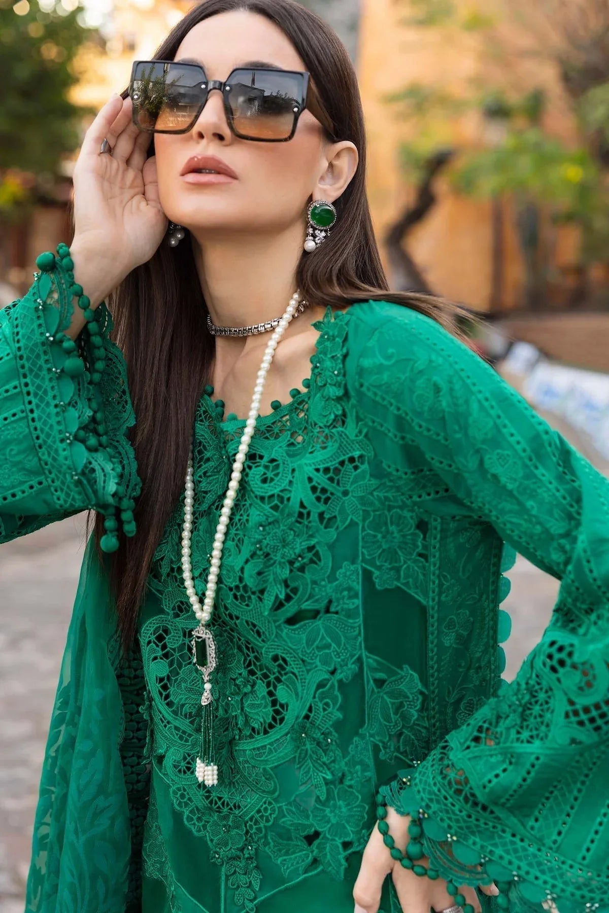Maria B | Luxury Lawn 25 | D-2508-B - Aqsa Fabrics