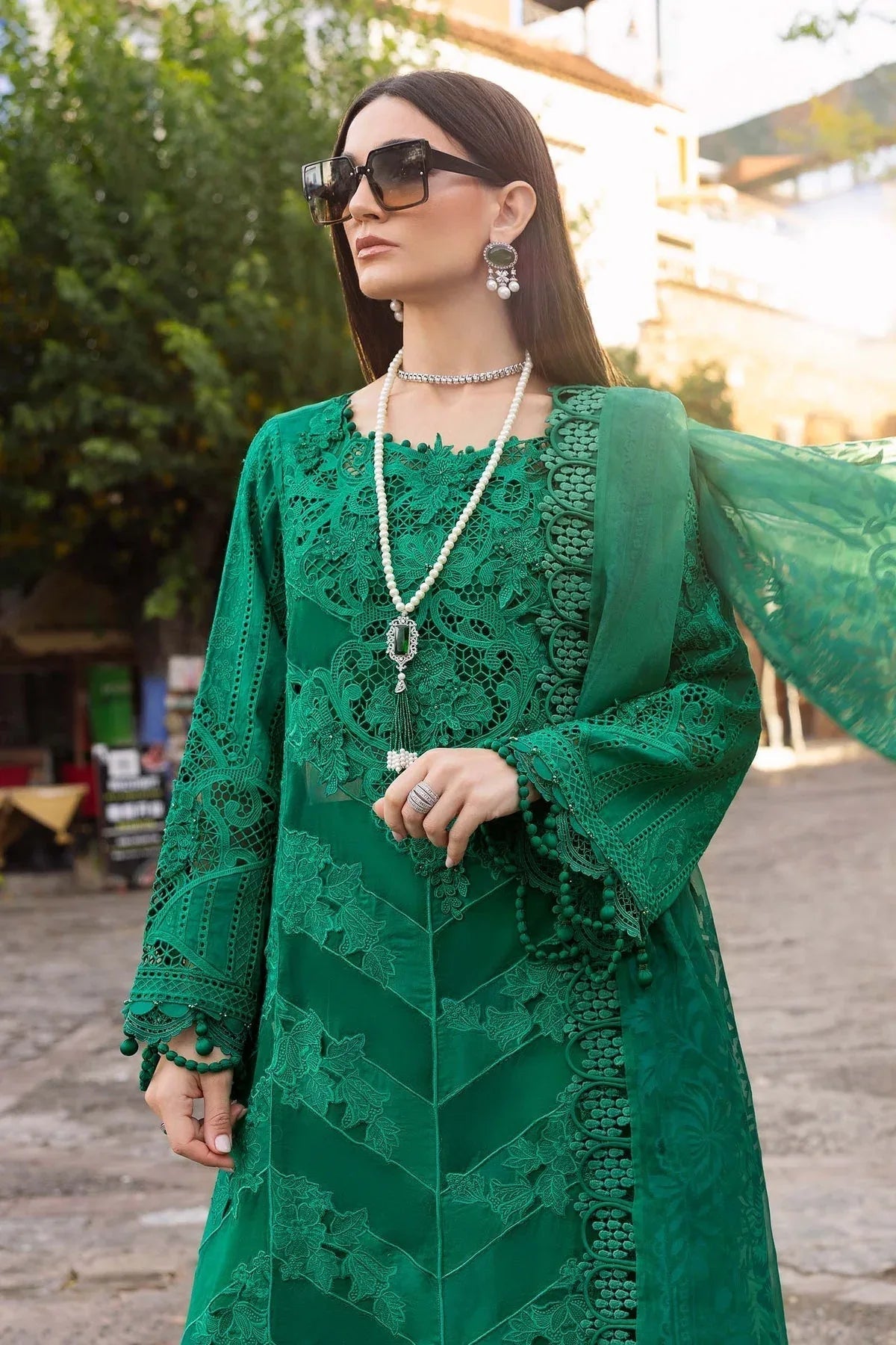 Maria B | Luxury Lawn 25 | D-2508-B - Aqsa Fabrics