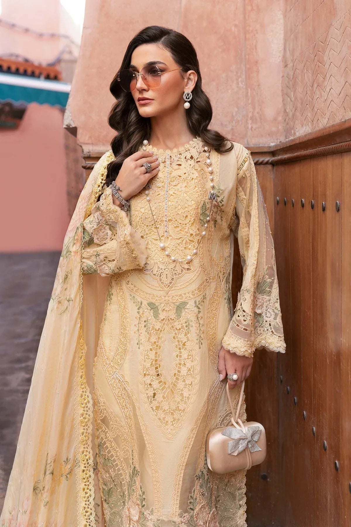 Maria B | Luxury Lawn 25 | D-2509-A - Aqsa Fabrics
