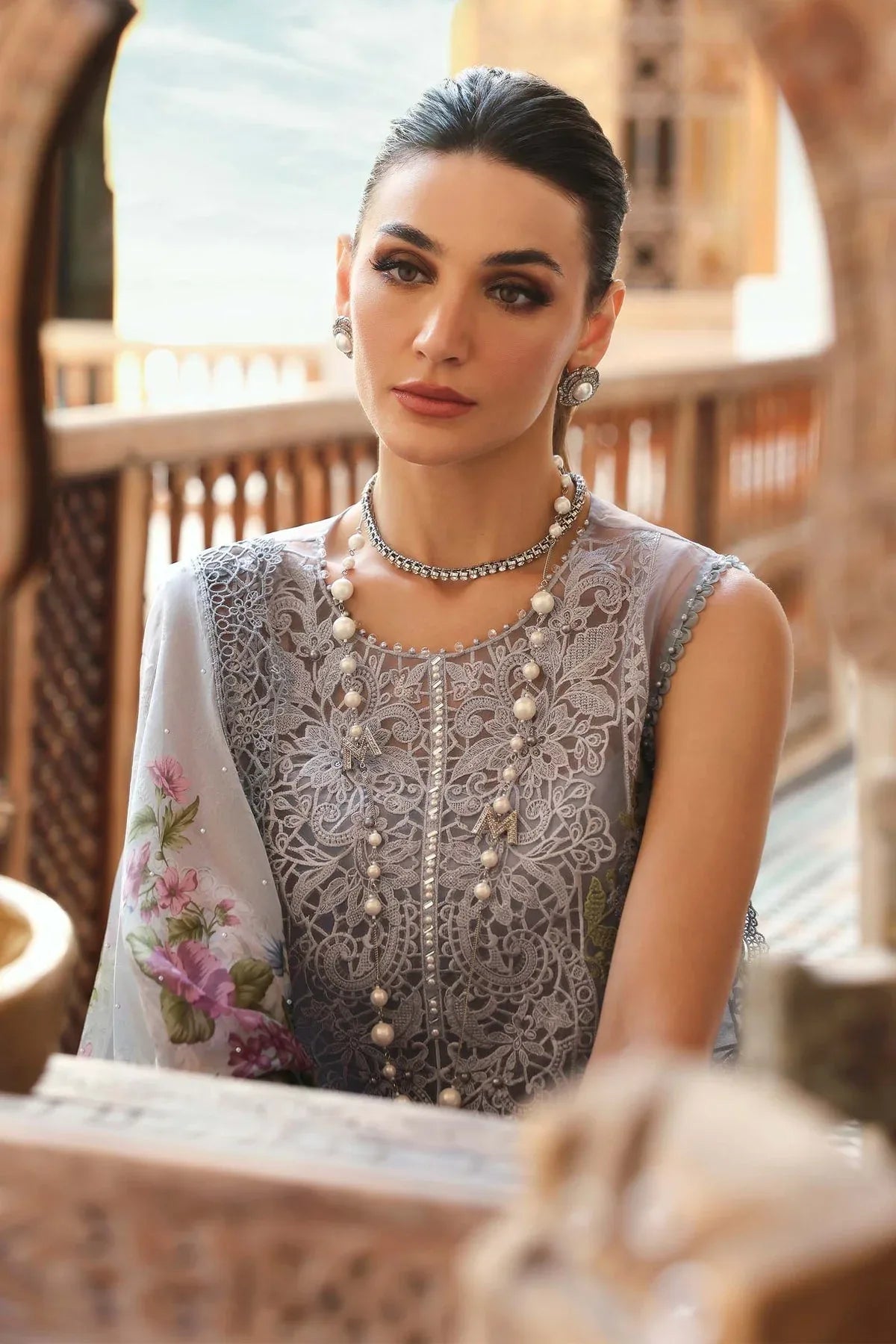 Maria B | Luxury Lawn 25 | D-2509-B - Aqsa Fabrics