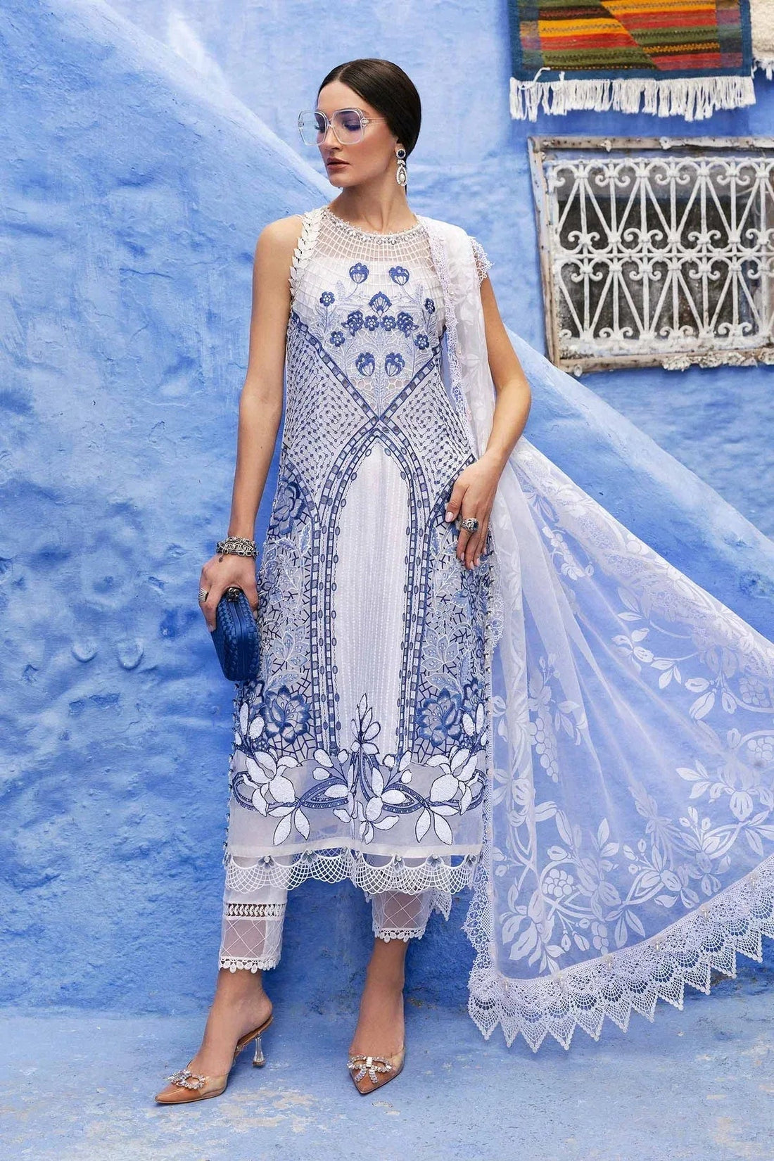 Maria B | Luxury Lawn 25 | D-2510-A - Aqsa Fabrics