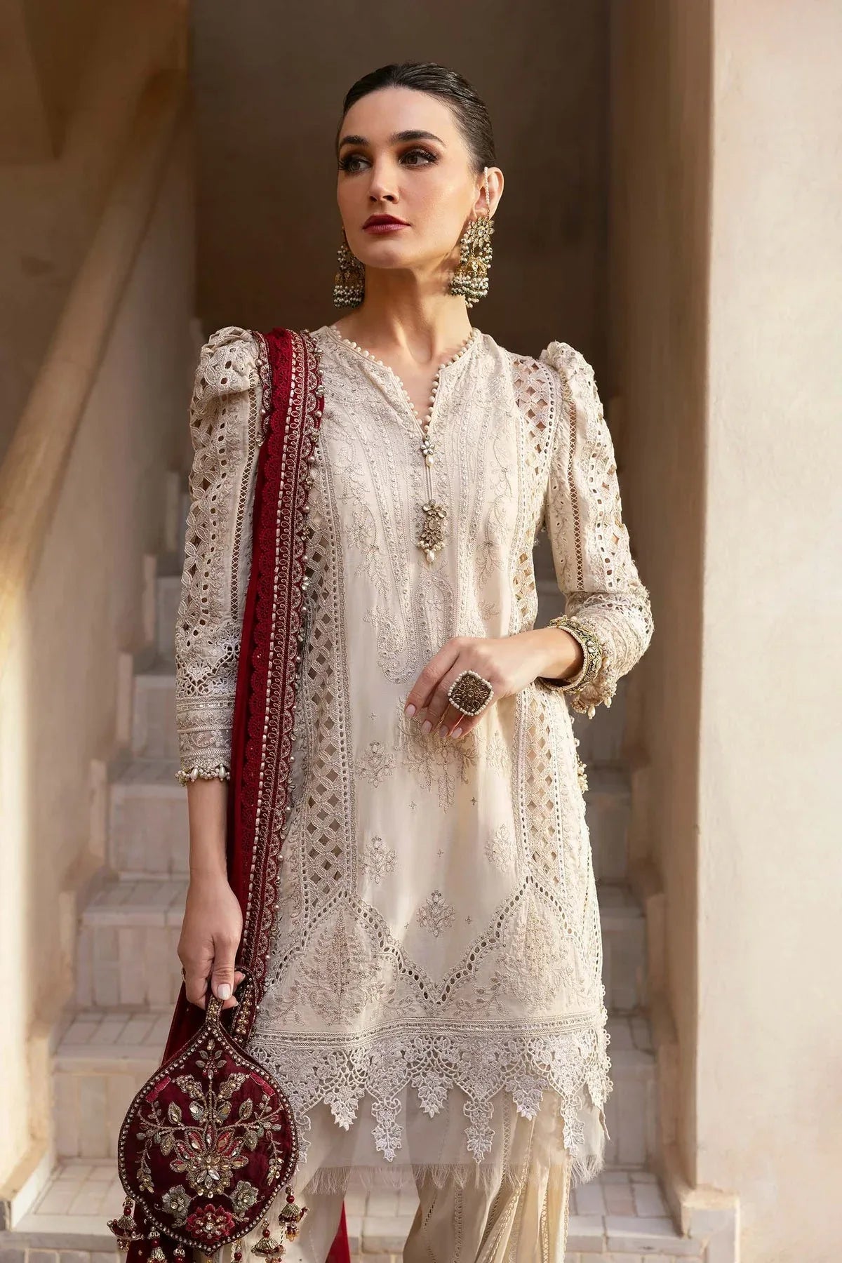 Maria B | Luxury Lawn 25 | D-2511-B - Aqsa Fabrics