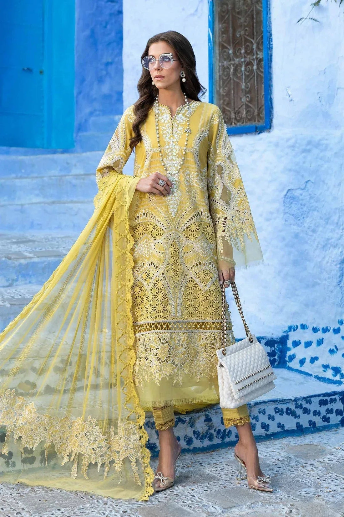 Maria B | Luxury Lawn 25 | D-2512-A - Aqsa Fabrics