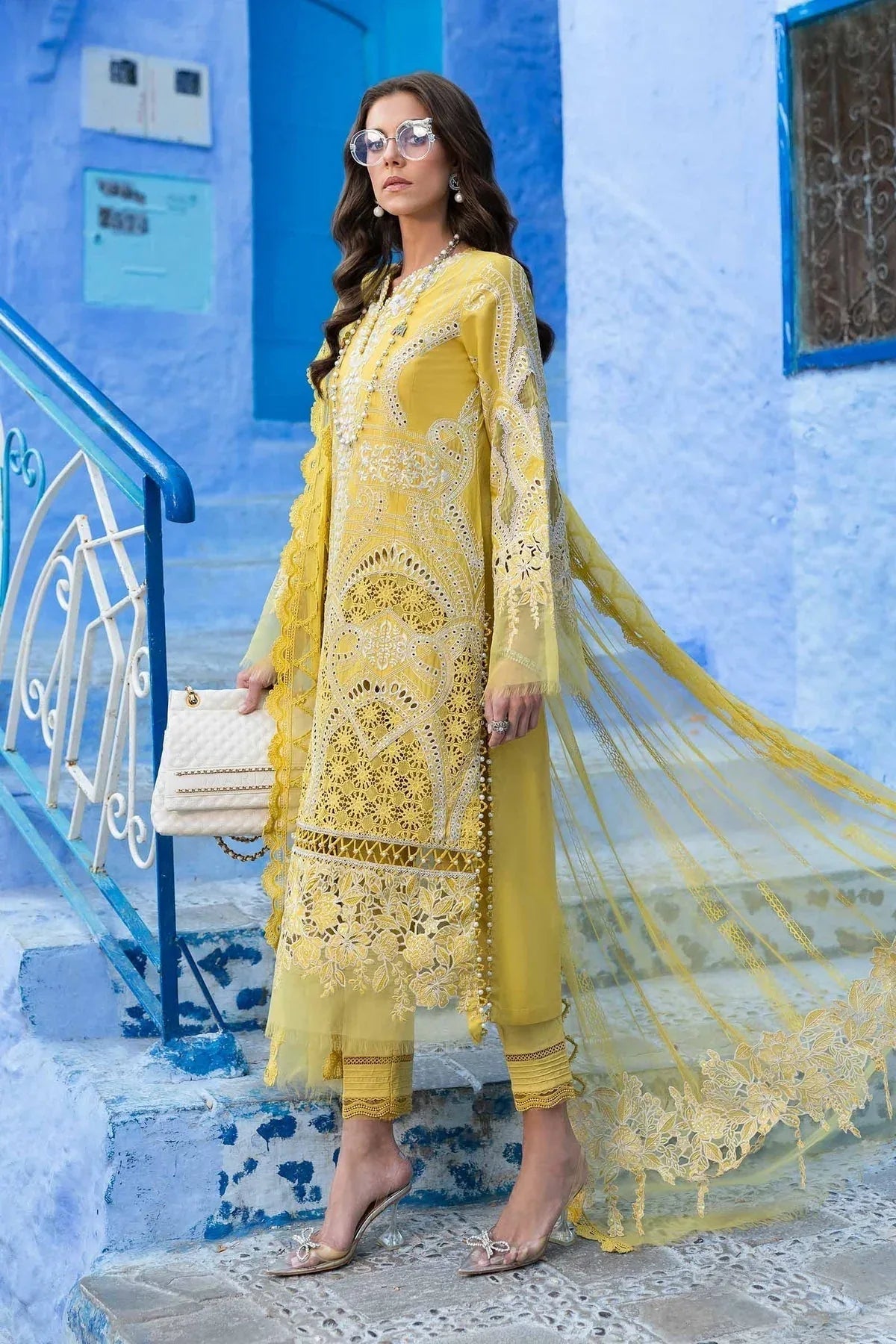 Maria B | Luxury Lawn 25 | D-2512-A - Aqsa Fabrics