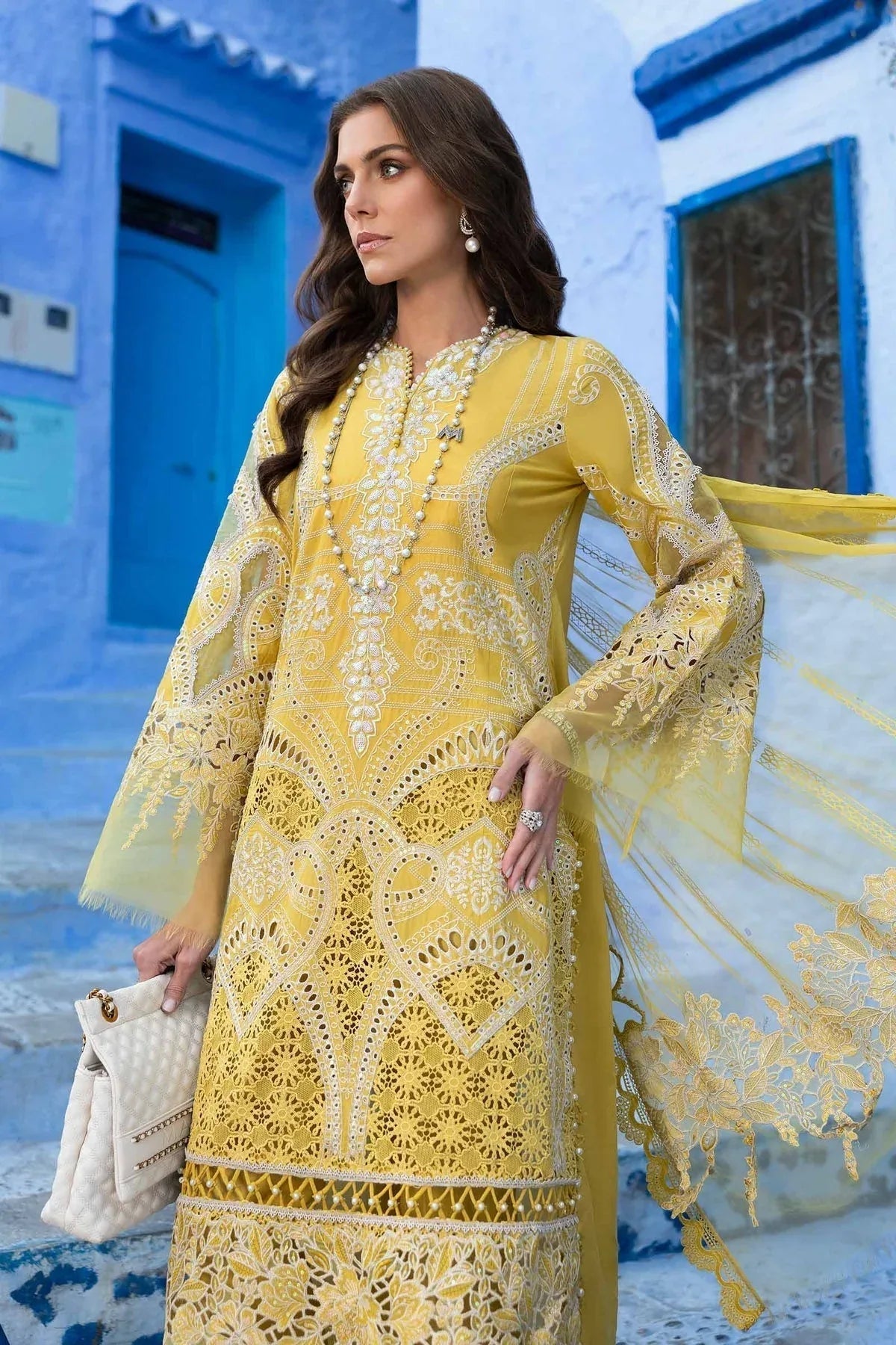 Maria B | Luxury Lawn 25 | D-2512-A - Aqsa Fabrics