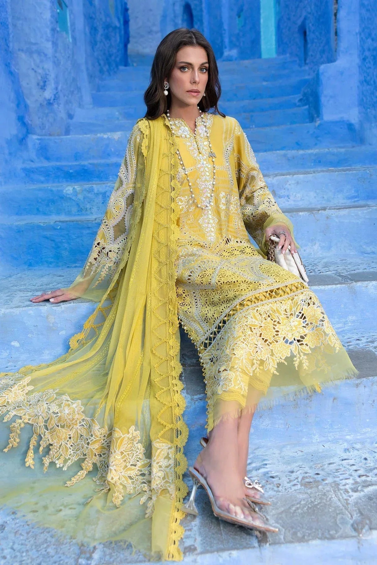 Maria B | Luxury Lawn 25 | D-2512-A - Aqsa Fabrics