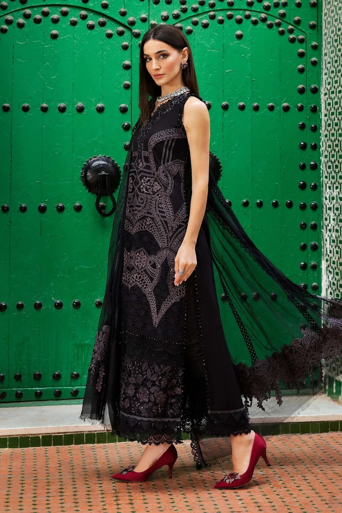 Maria B | Luxury Lawn 25 | D-2512-B - Aqsa Fabrics