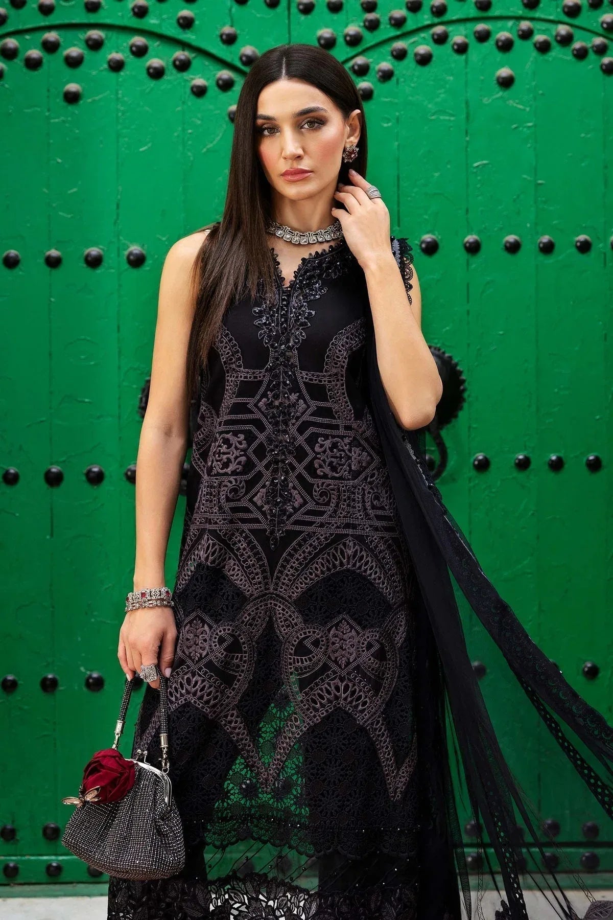 Maria B | Luxury Lawn 25 | D-2512-B - Aqsa Fabrics