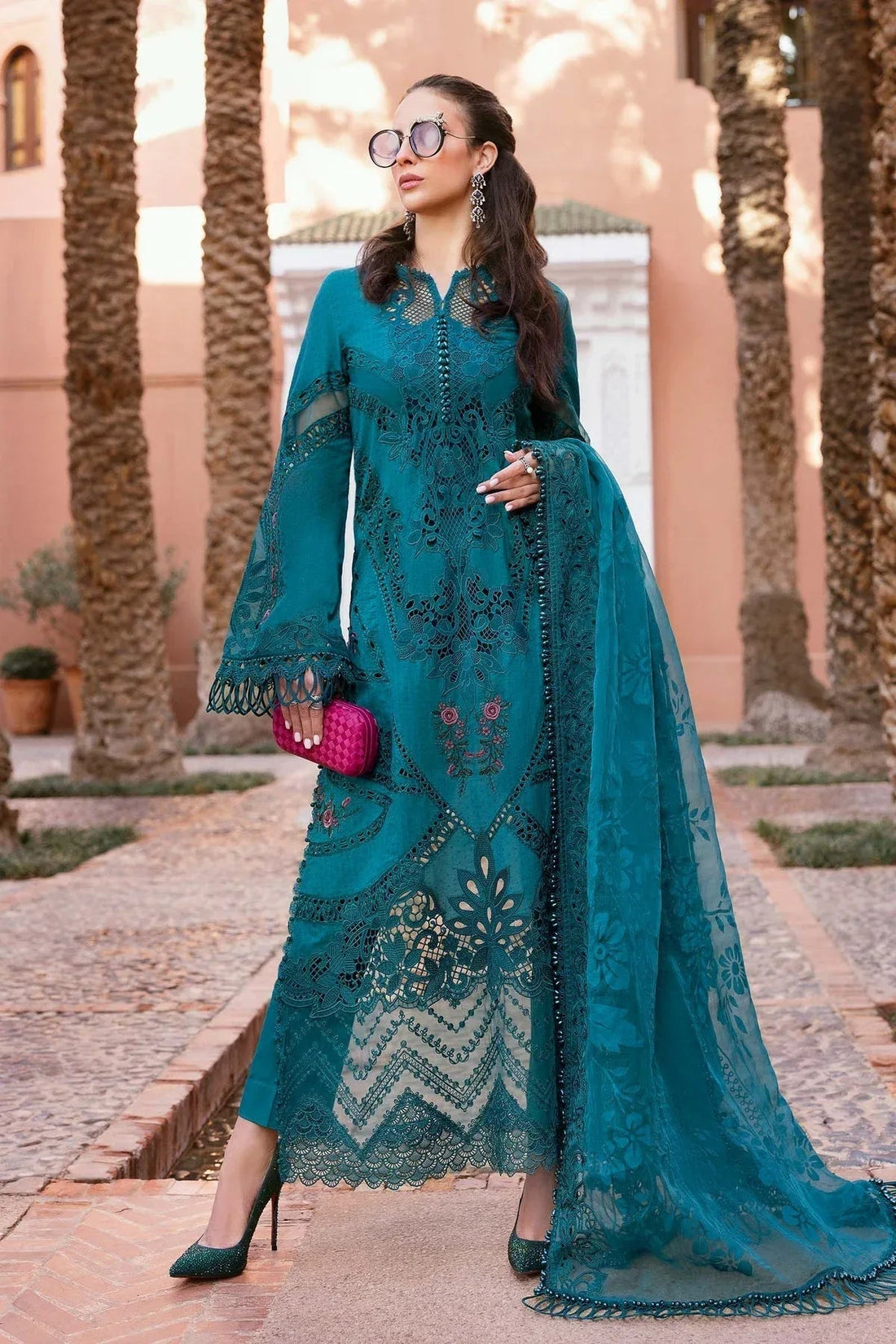 Maria B | Luxury Lawn 25 | D-2513-B - Aqsa Fabrics