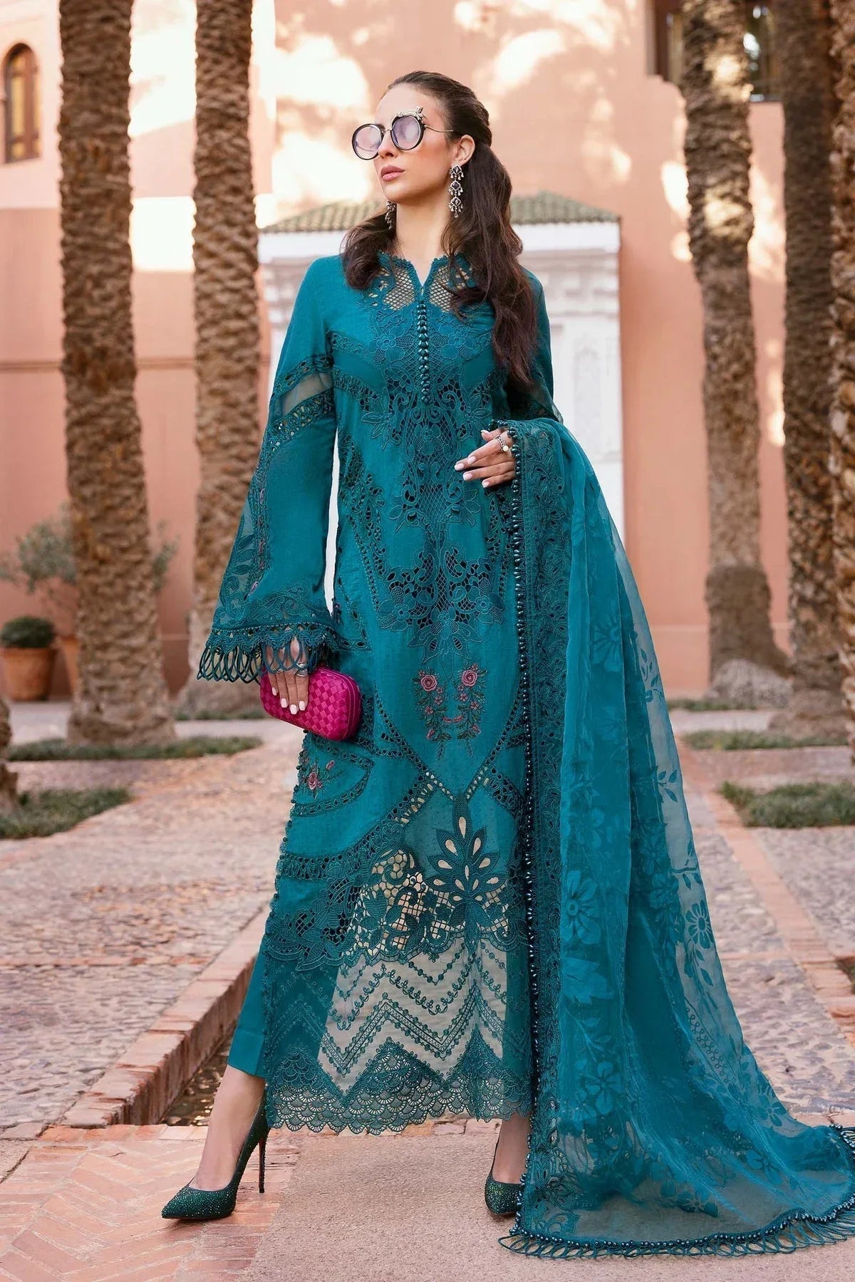 Maria B | Luxury Lawn 25 | D-2513-B - Aqsa Fabrics