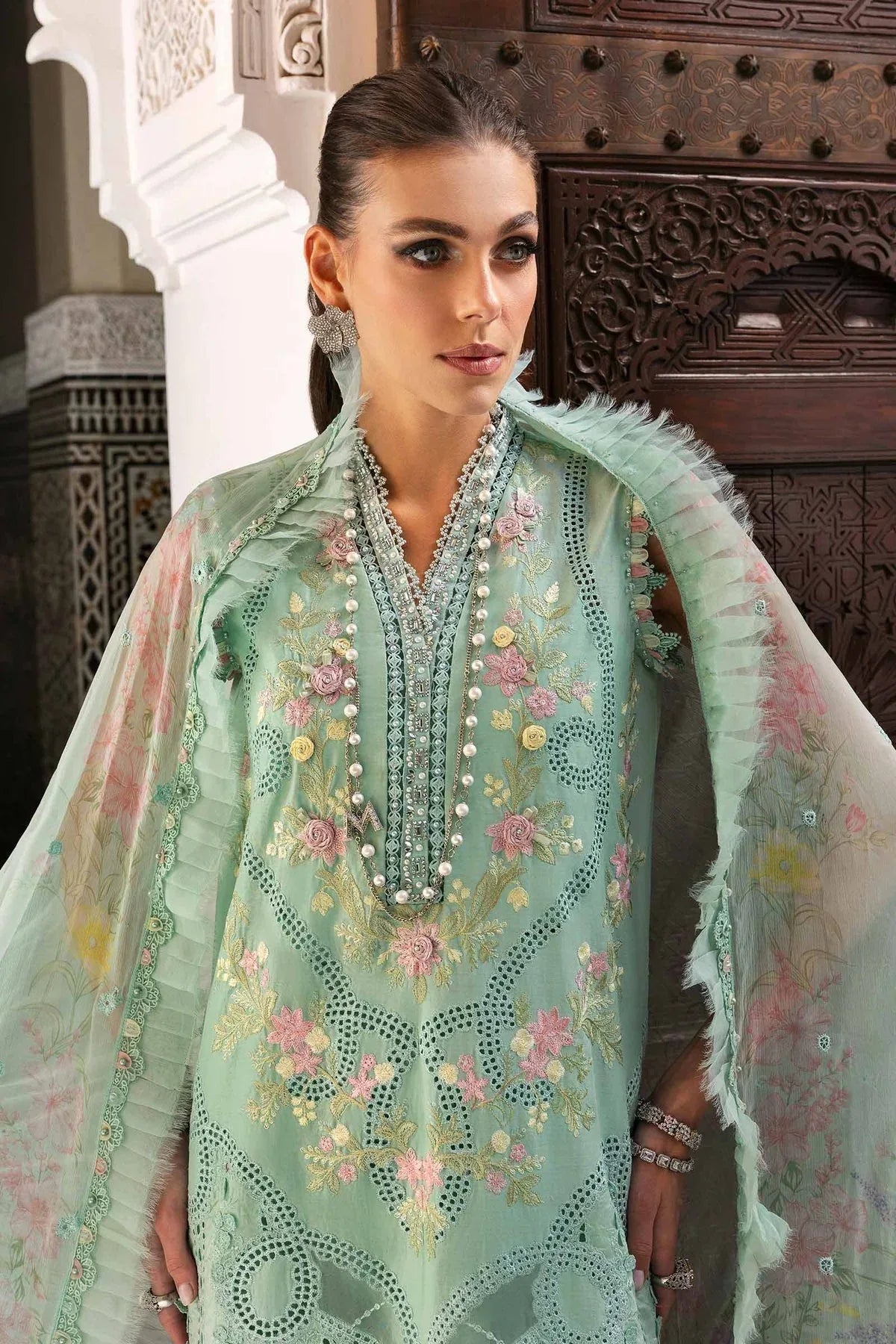 Maria B | Luxury Lawn 25 | D-2514-A - Aqsa Fabrics