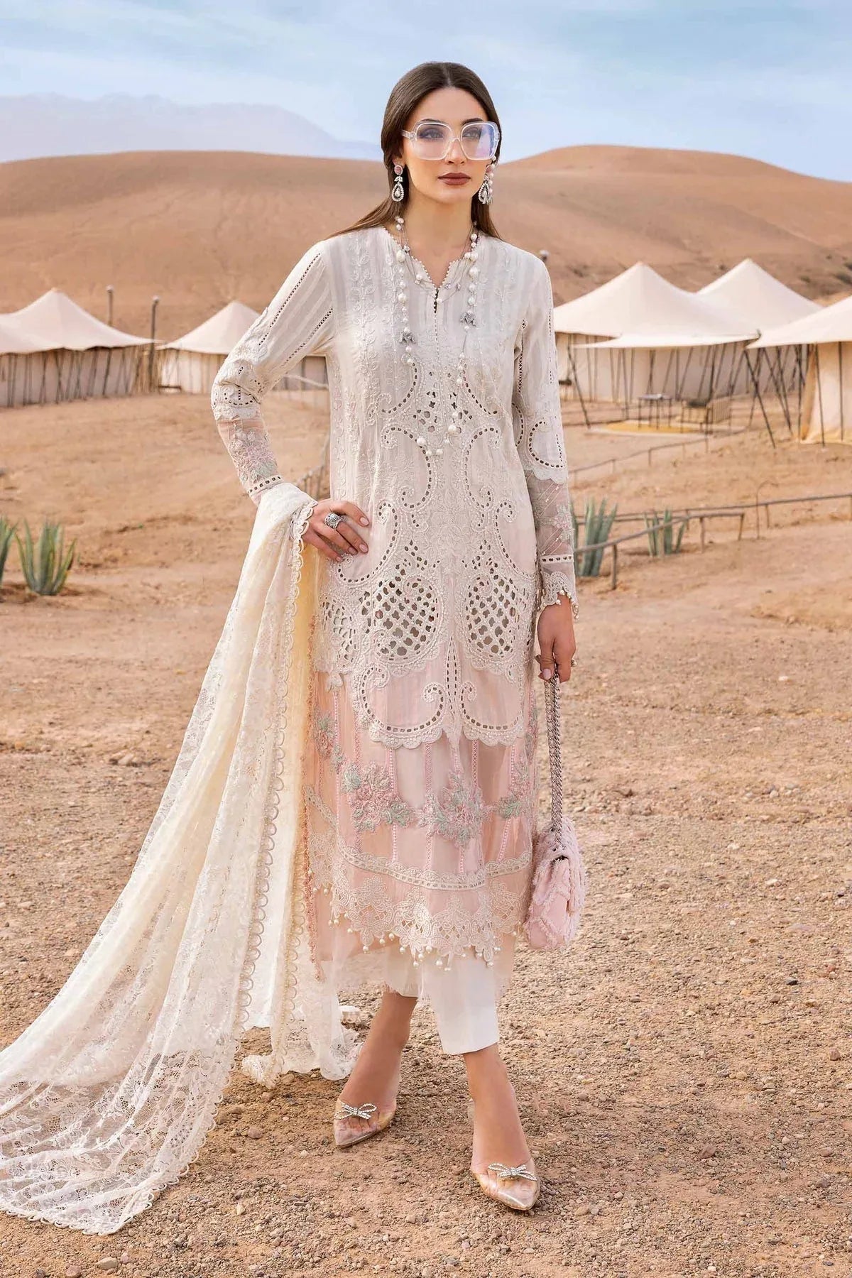 Maria B | Luxury Lawn 25 | D-2515-A - Aqsa Fabrics