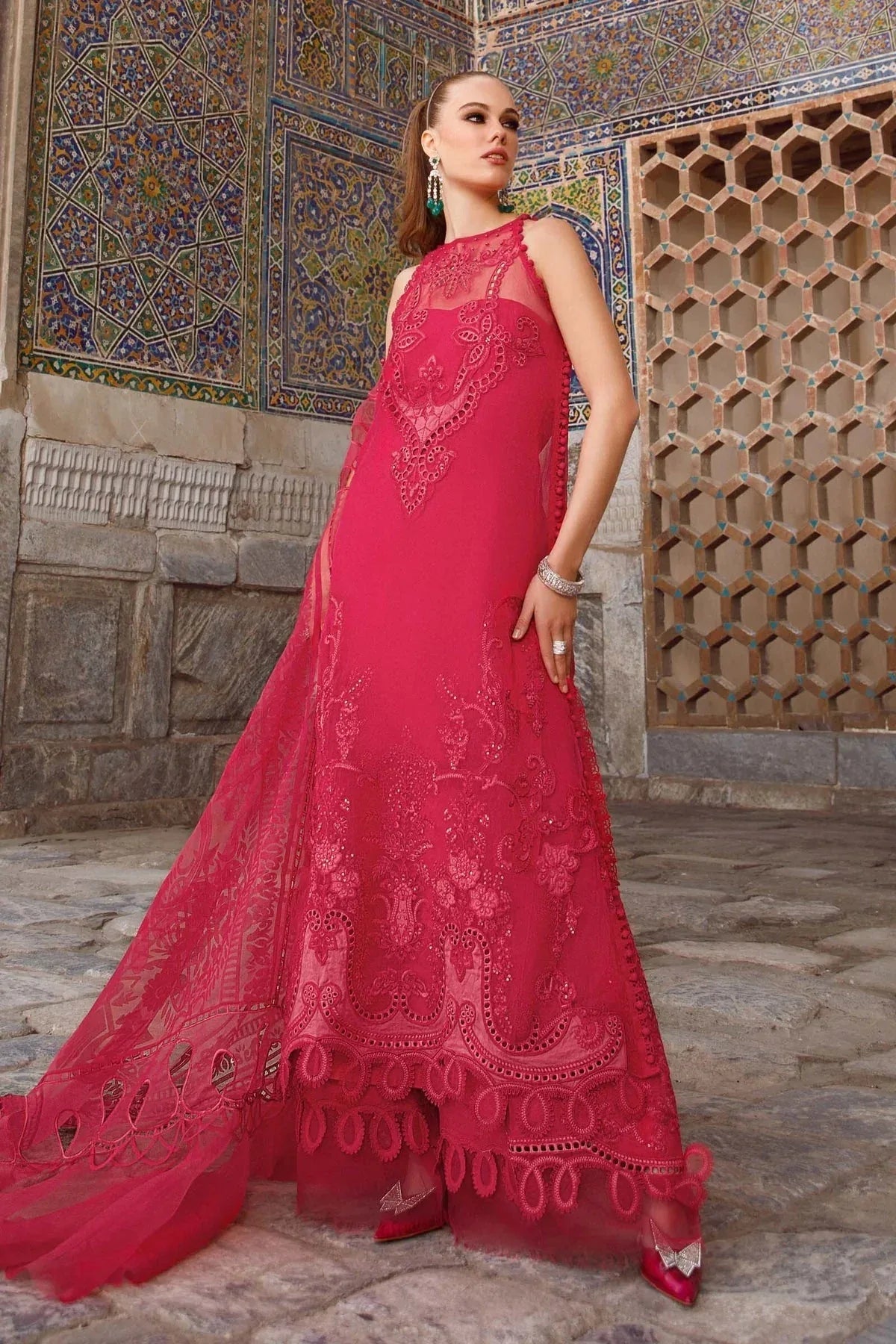 Maria B | Luxury Lawn | D-2303-A - Aqsa Fabrics